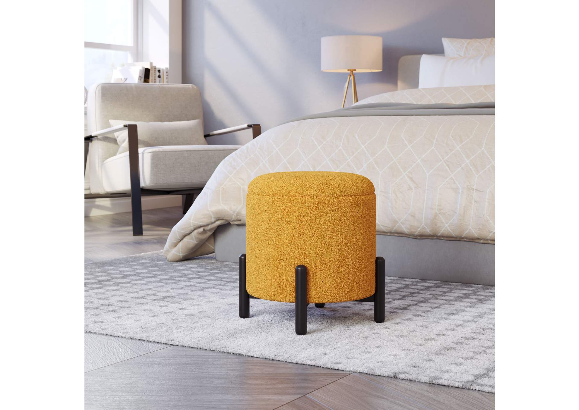 Calistoga Ottoman Yellow,Zuo