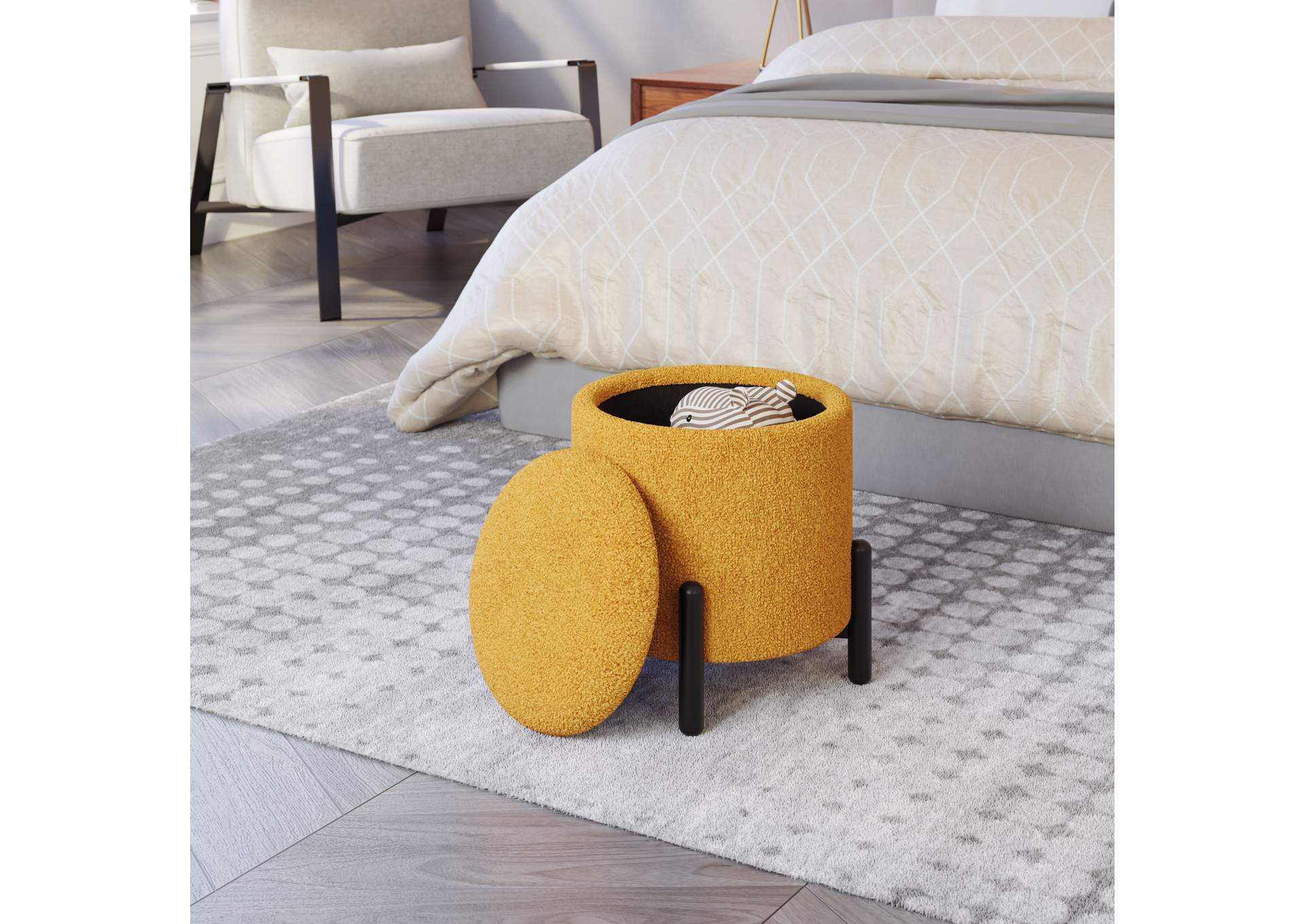 Calistoga Ottoman Yellow,Zuo