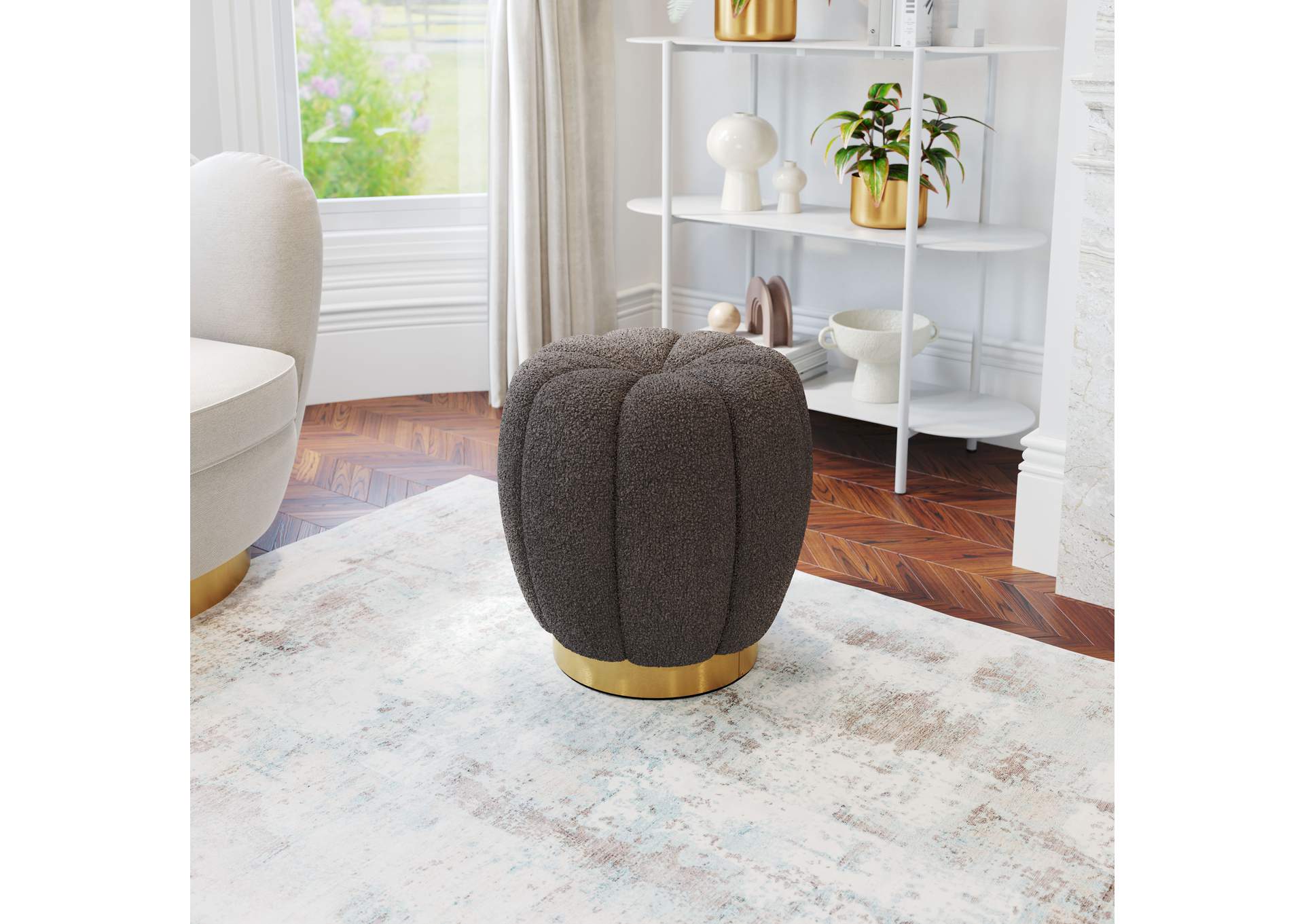 Napa Ottoman Dark Gray,Zuo