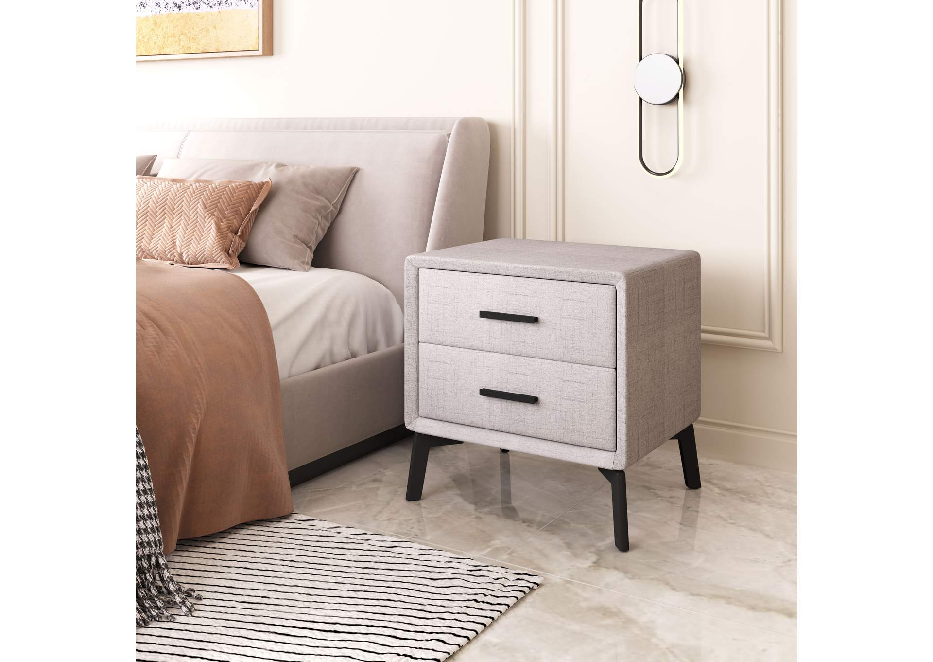 Halle Side Table Gray,Zuo