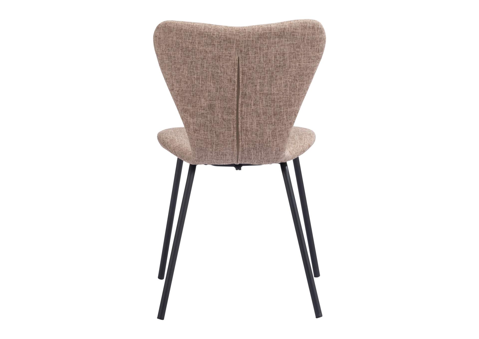 Tollo Dining Chair (Set Of 2) Brown,Zuo