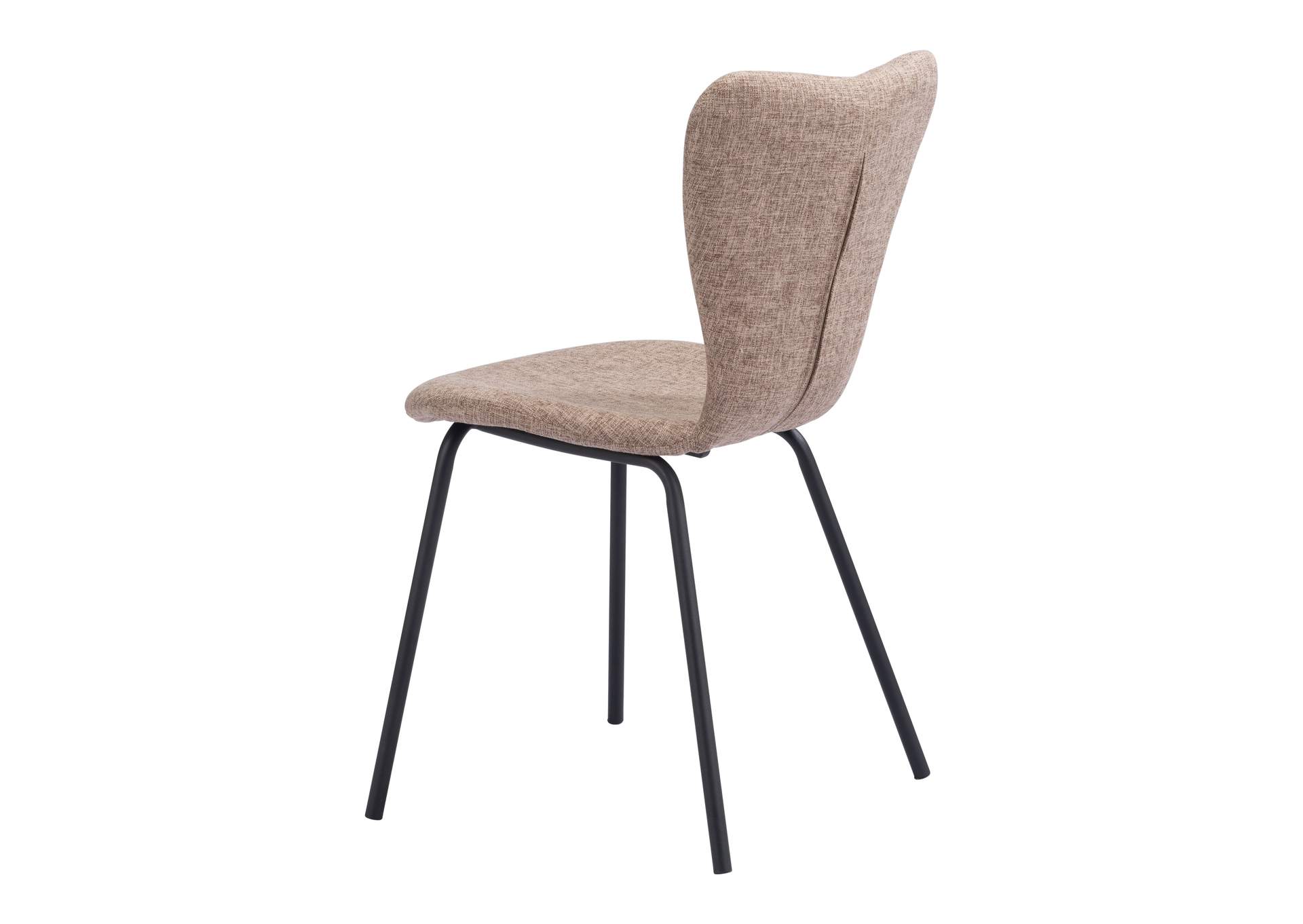 Tollo Dining Chair (Set Of 2) Brown,Zuo