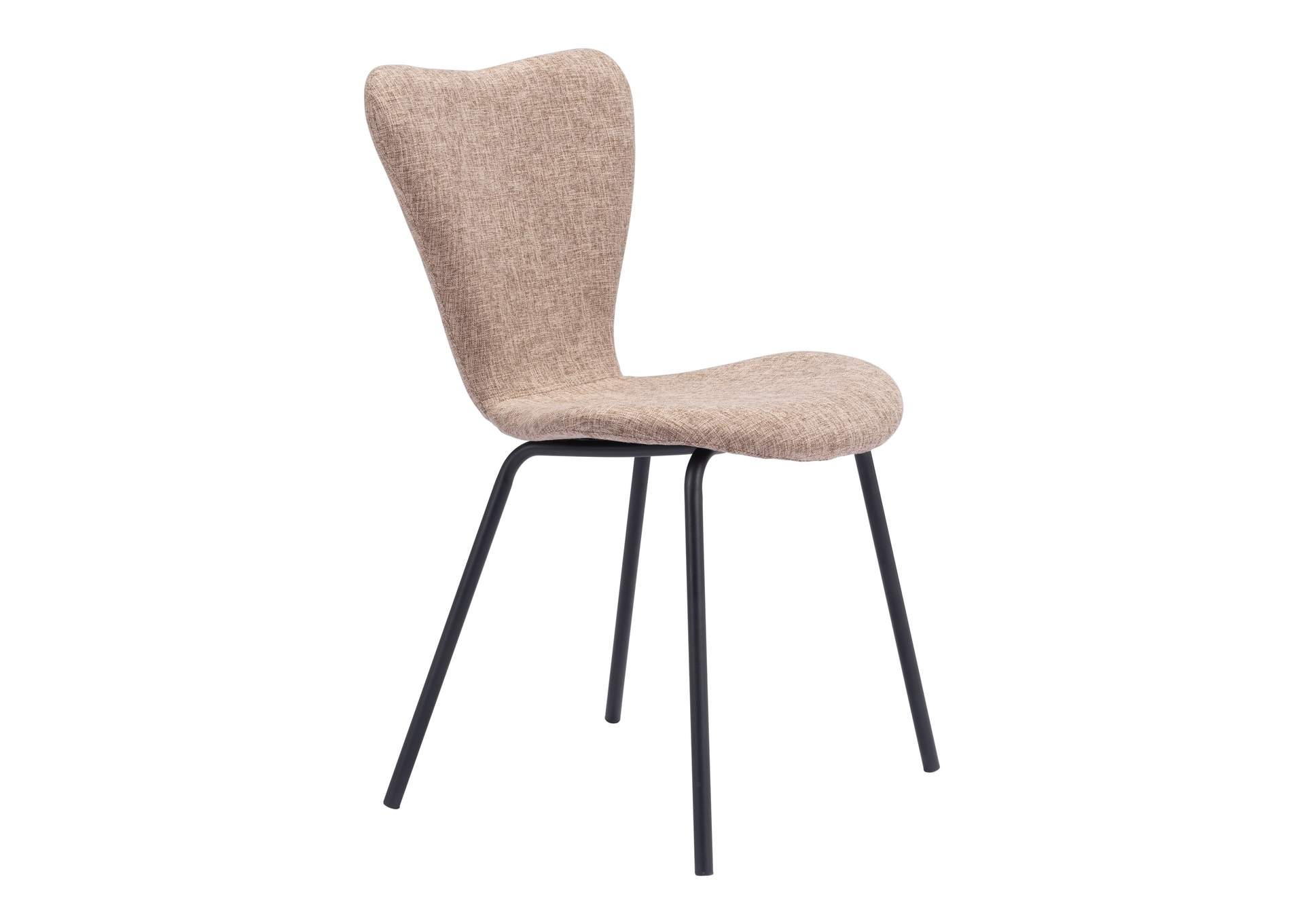 Tollo Dining Chair (Set Of 2) Brown,Zuo