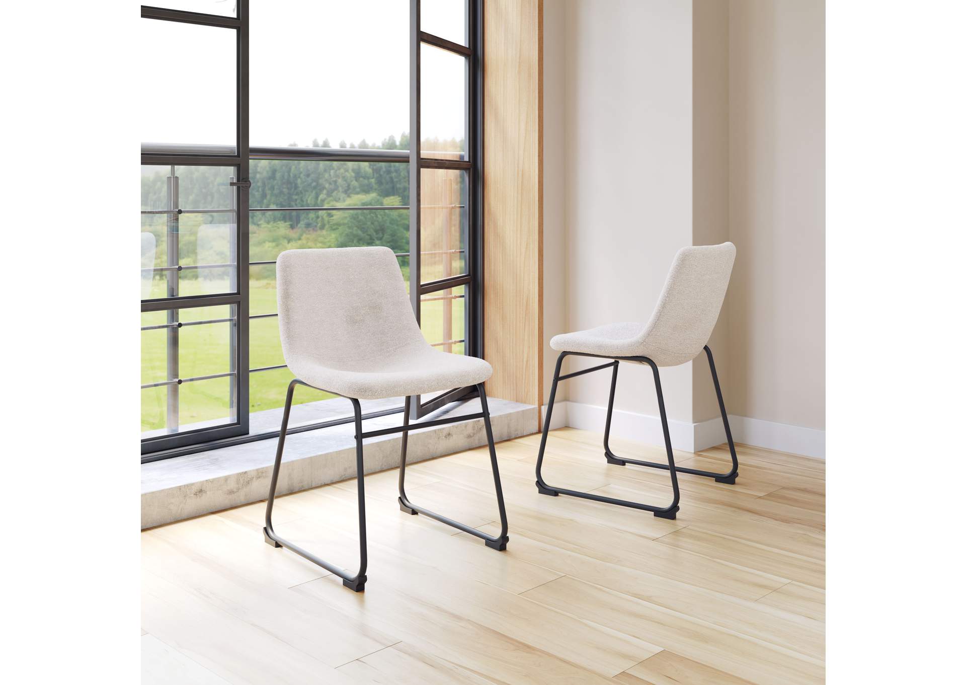 Smart Dining Chair (Set Of 2) Ivory,Zuo