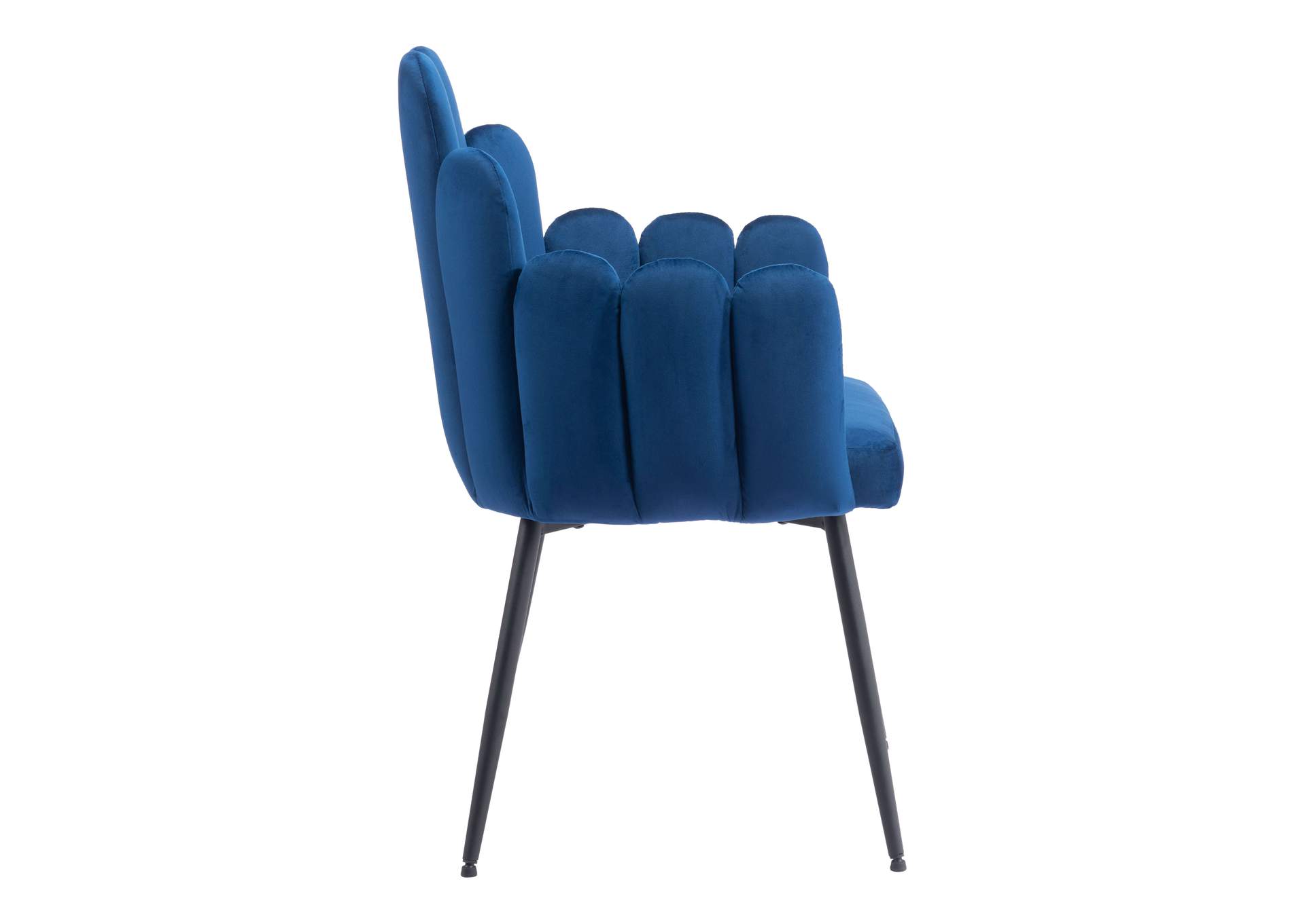 Noosa Dining Chair (Set Of 2) Navy Blue,Zuo