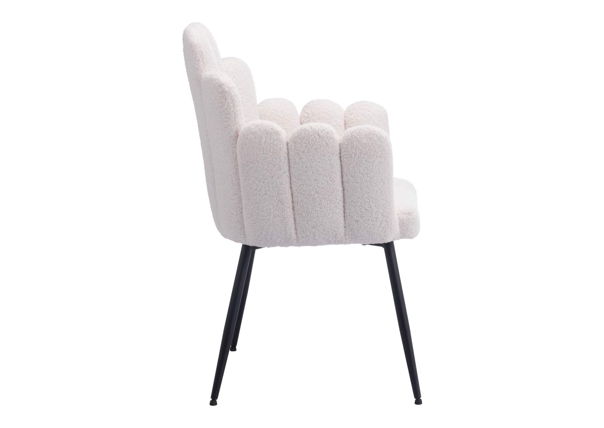 Noosa Dining Chair (Set Of 2) Ivory,Zuo