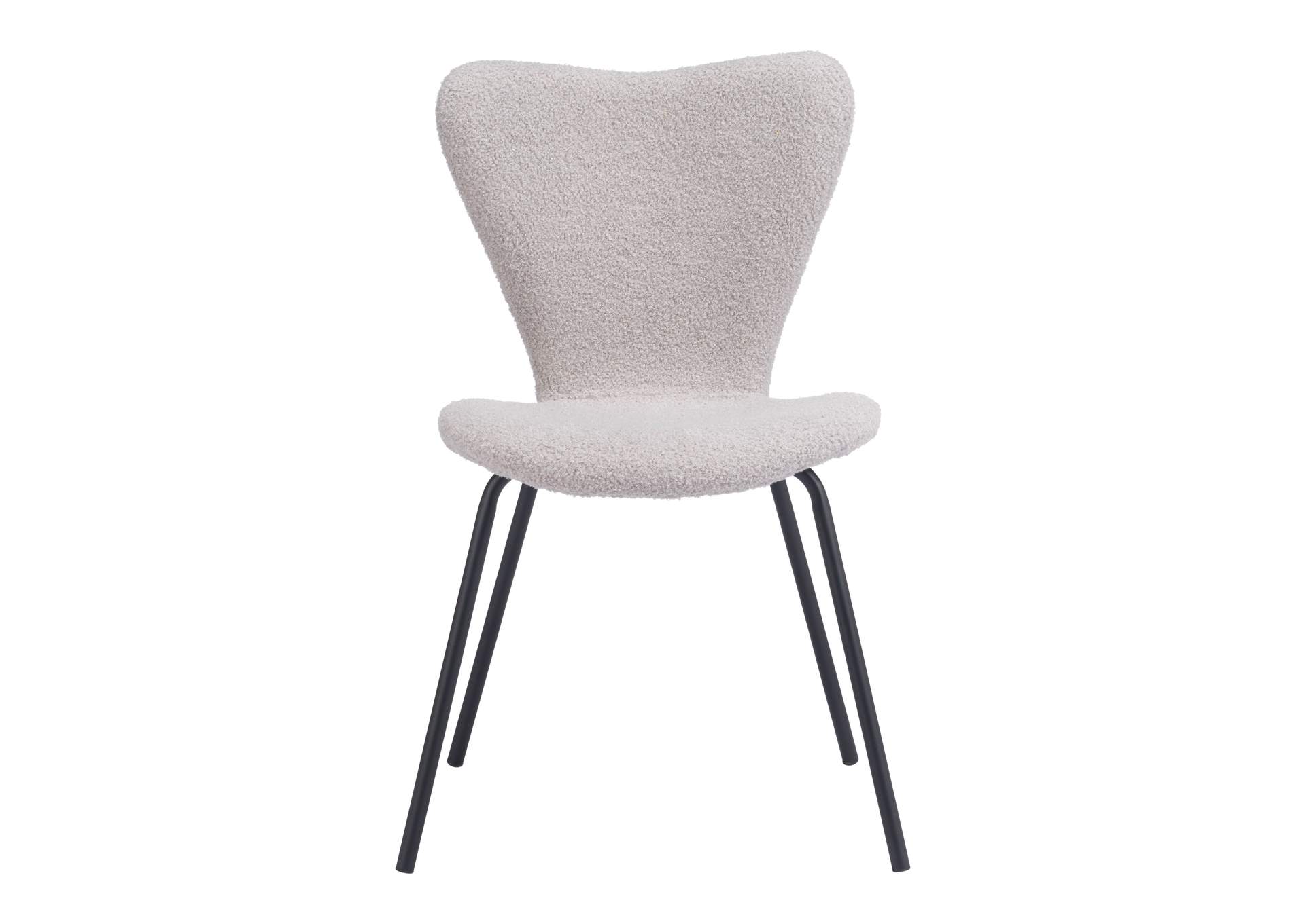 Thibideaux Dining Chair (Set Of 2) Light Gray,Zuo