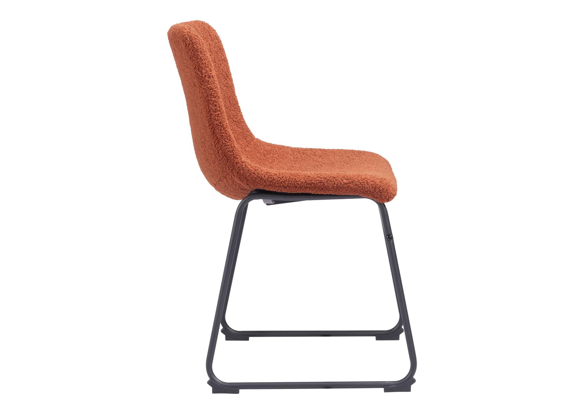 Smart Dining Chair (Set Of 2) Burnt Orange,Zuo