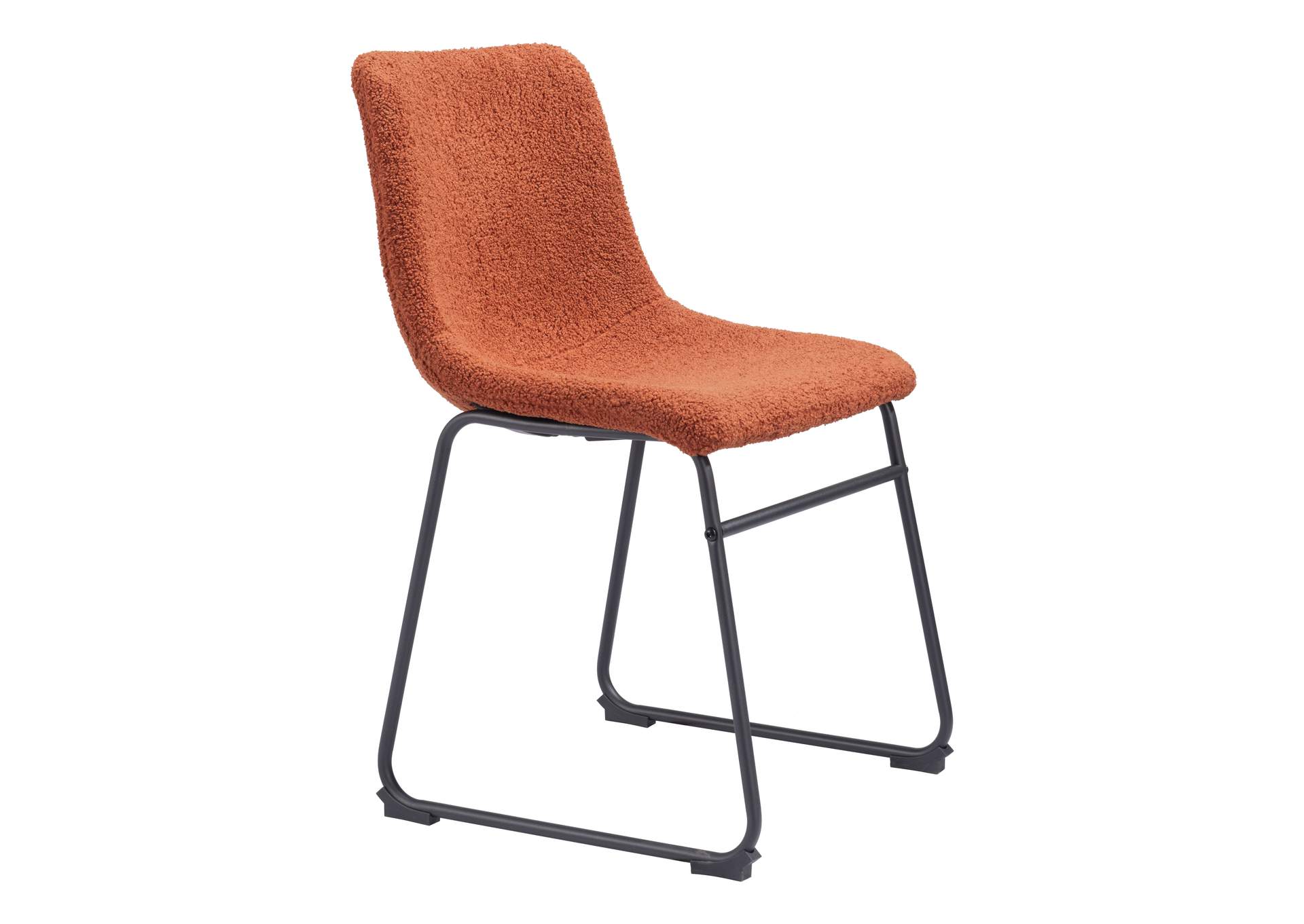 Smart Dining Chair (Set Of 2) Burnt Orange,Zuo