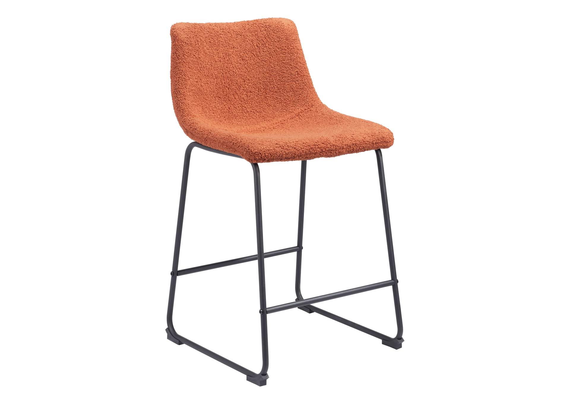 Smart Counter Stool (Set Of 2) Burnt Orange,Zuo