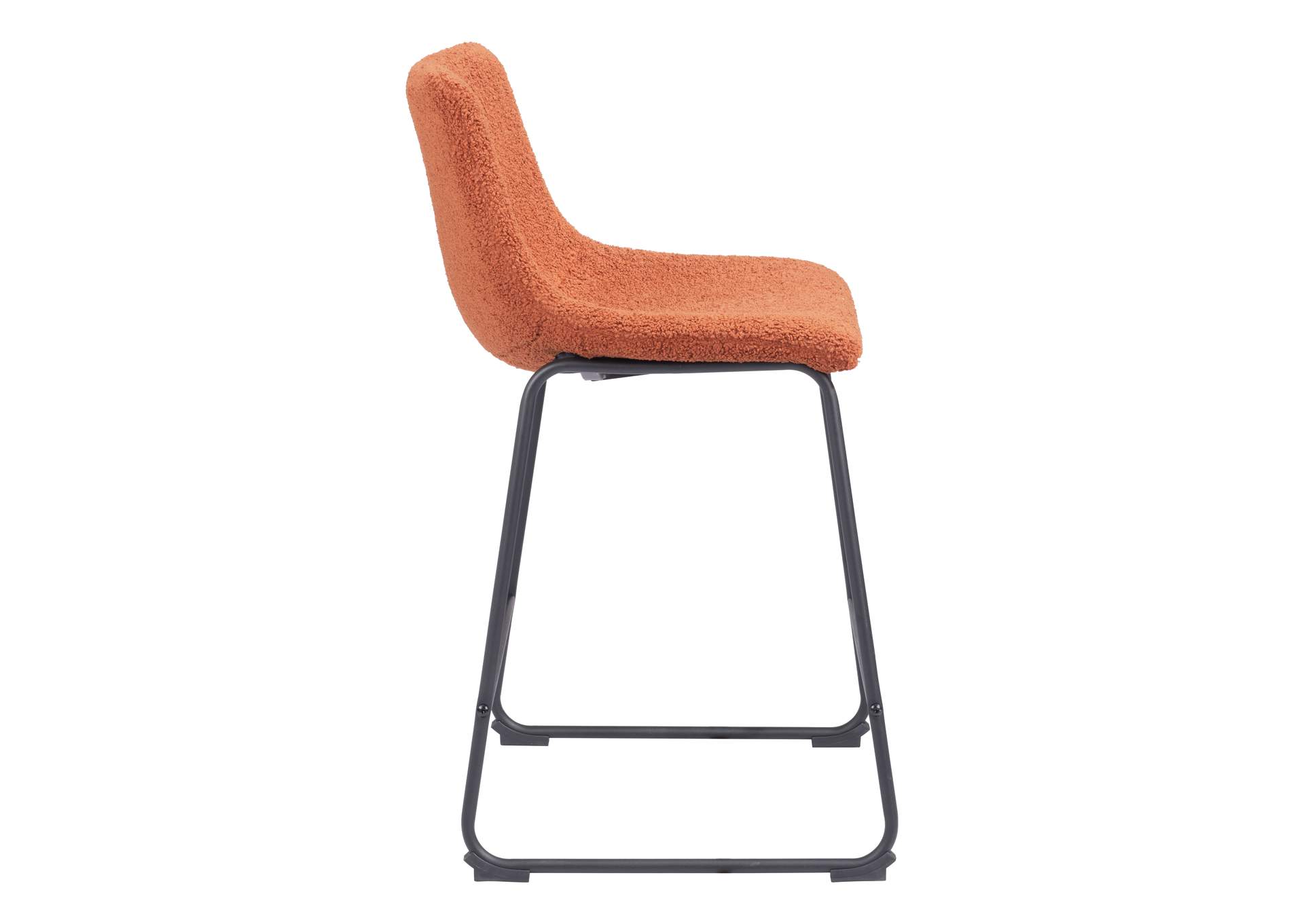 Smart Counter Stool (Set Of 2) Burnt Orange,Zuo