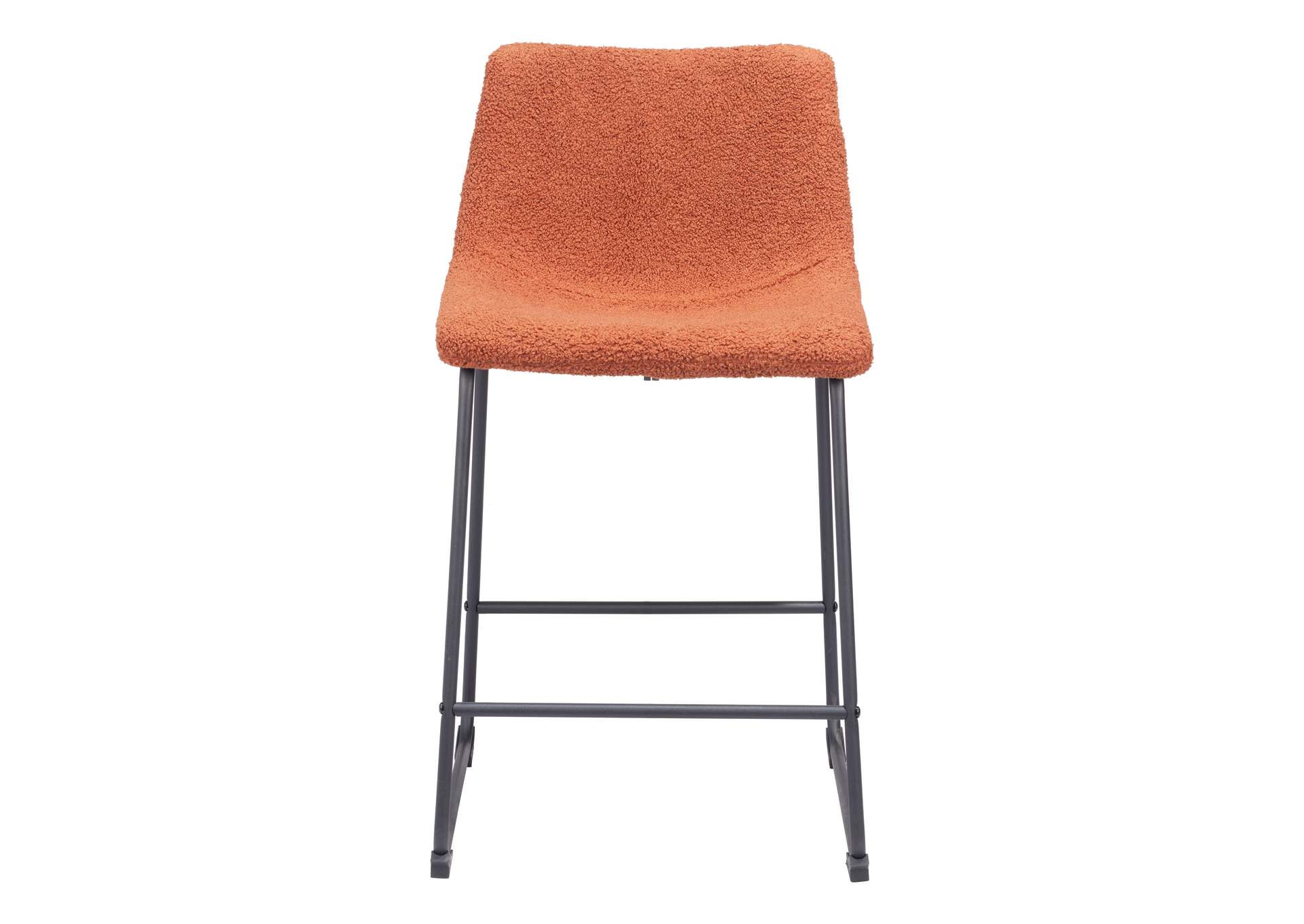 Smart Counter Stool (Set Of 2) Burnt Orange,Zuo