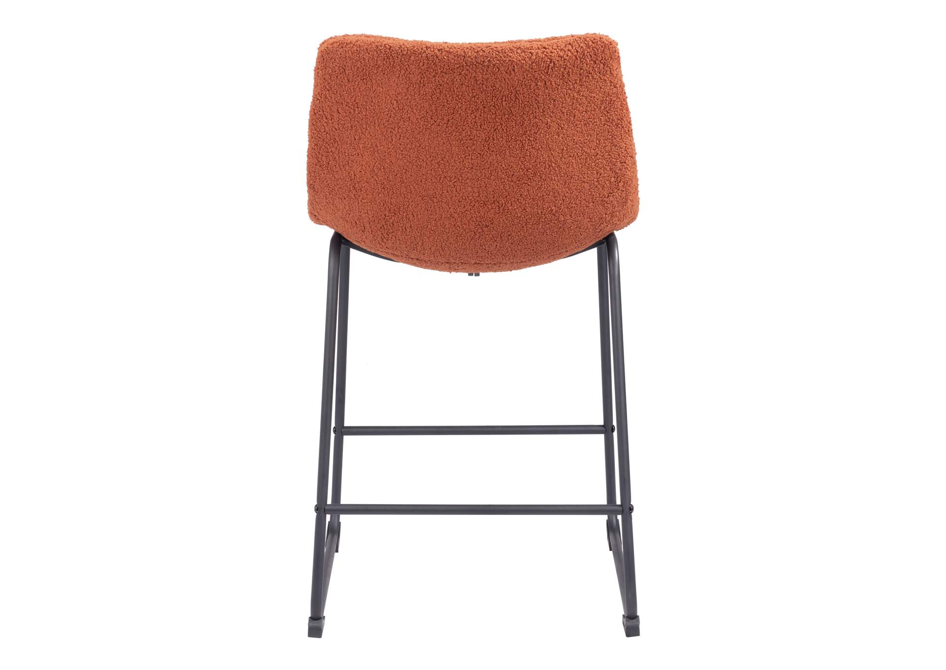 Smart Counter Stool (Set Of 2) Burnt Orange,Zuo