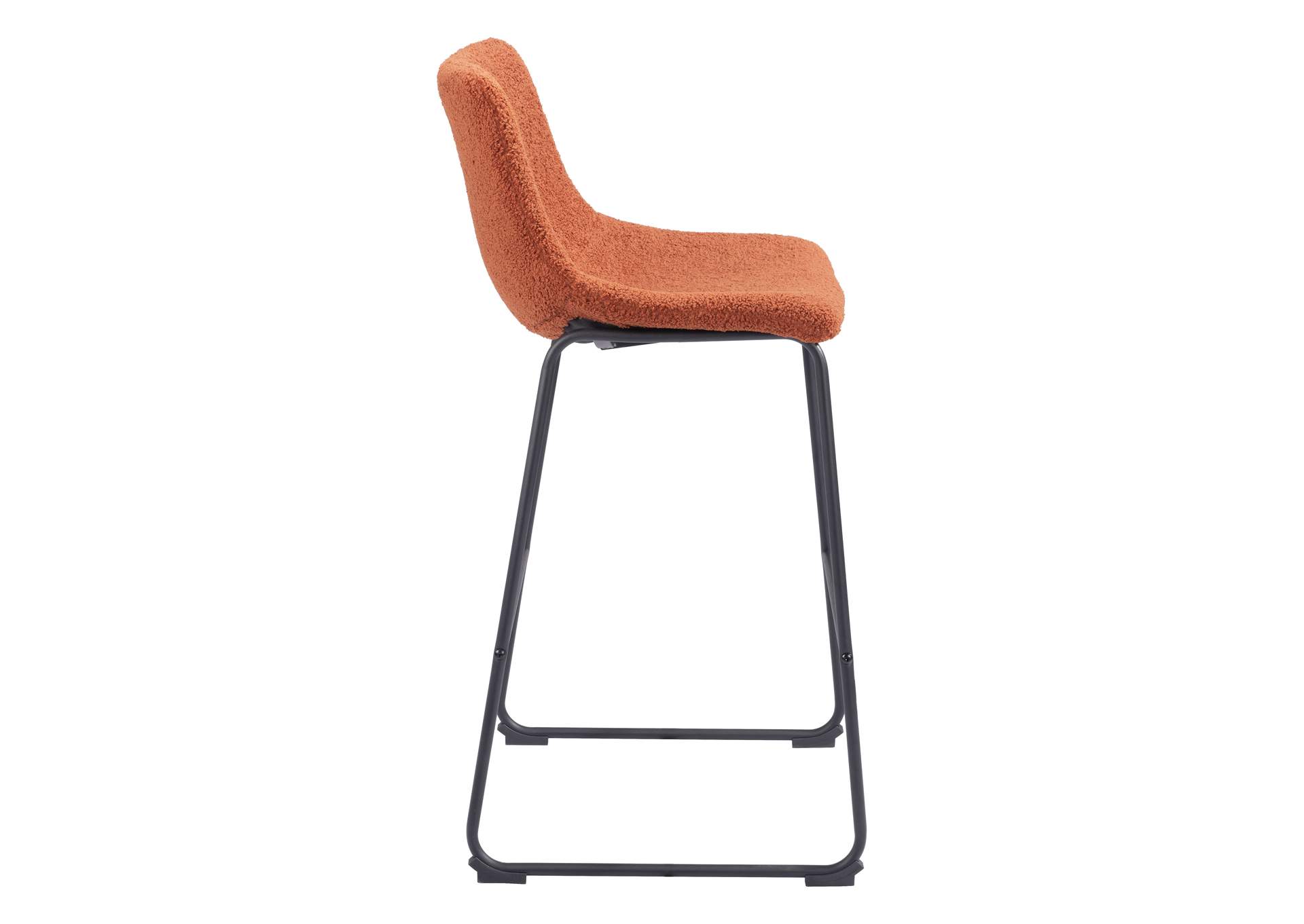 Smart Barstool (Set Of 2) Burnt Orange,Zuo