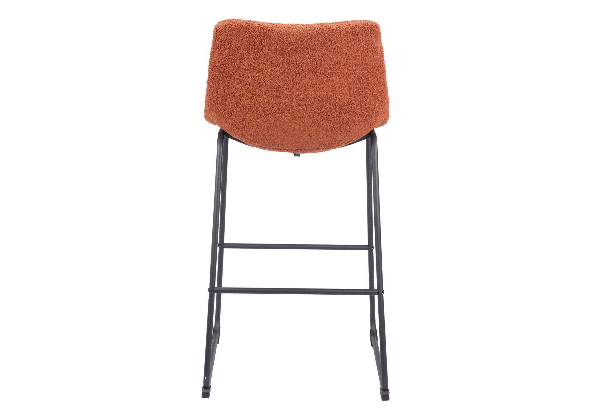 Smart Barstool (Set Of 2) Burnt Orange,Zuo