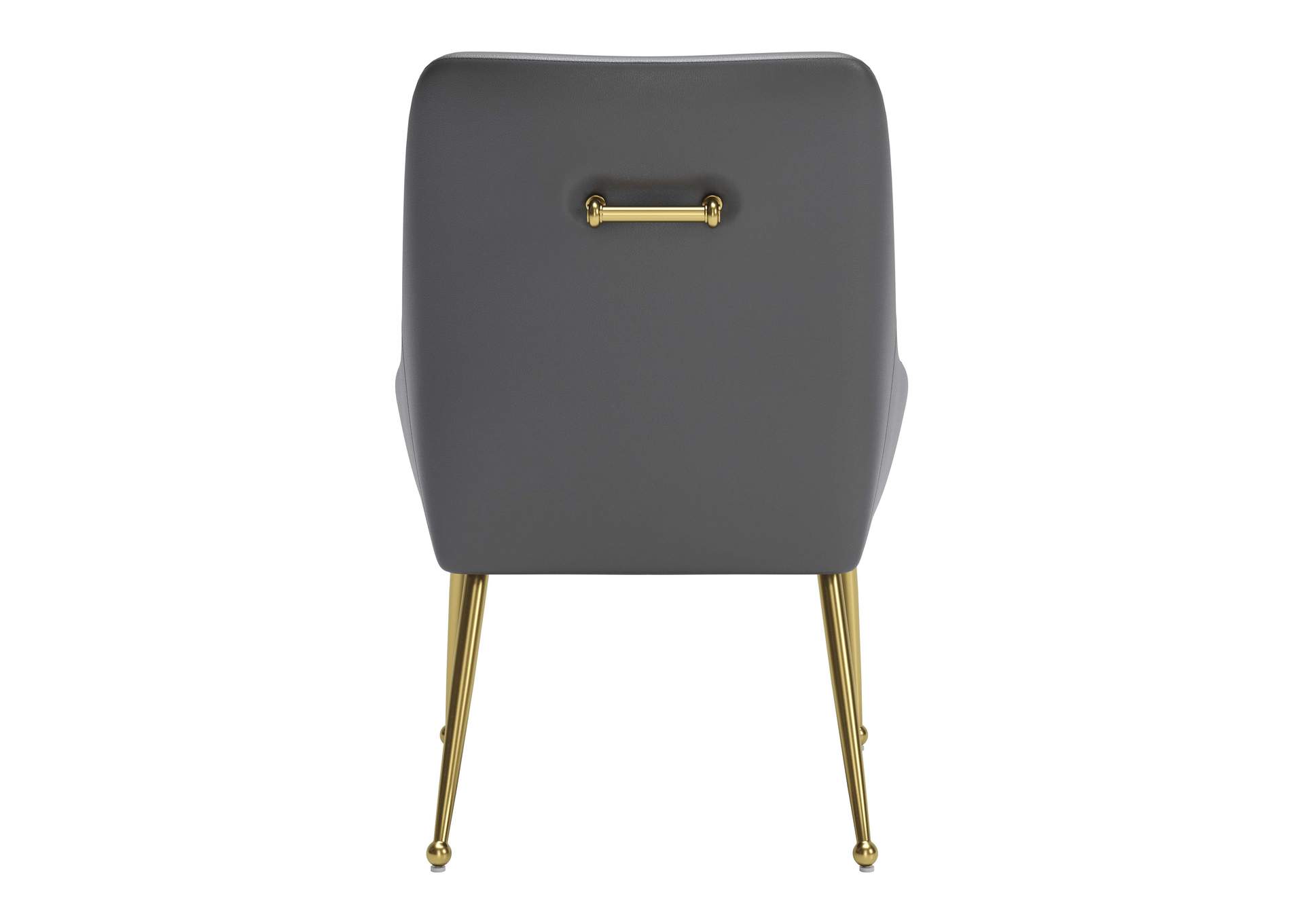 Maxine Dining Chair Gray & Gold,Zuo
