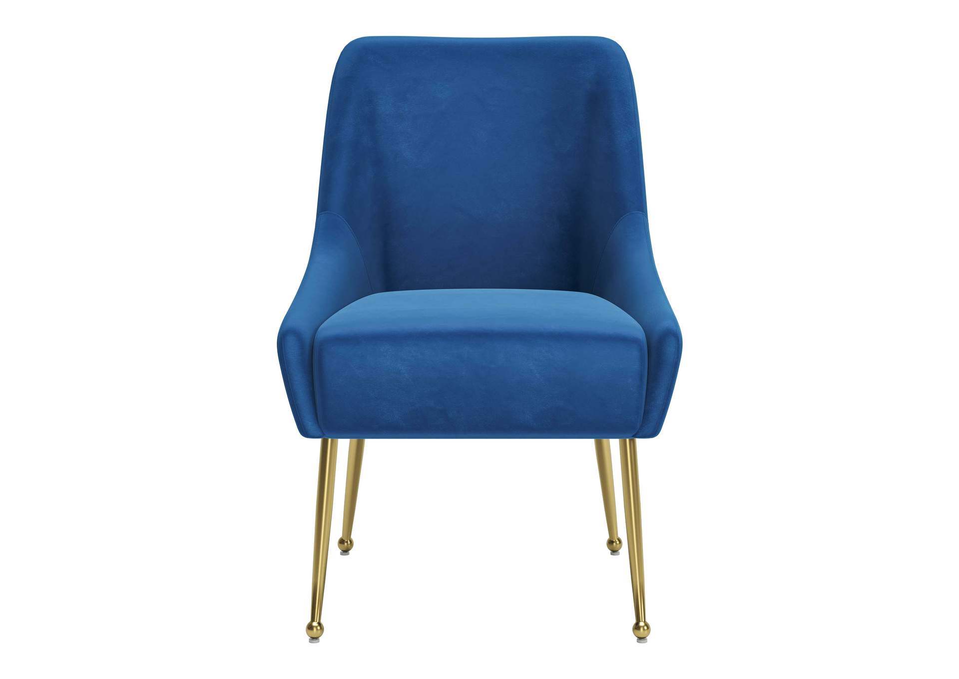 Maxine Dining Chair Navy Blue & Gold,Zuo