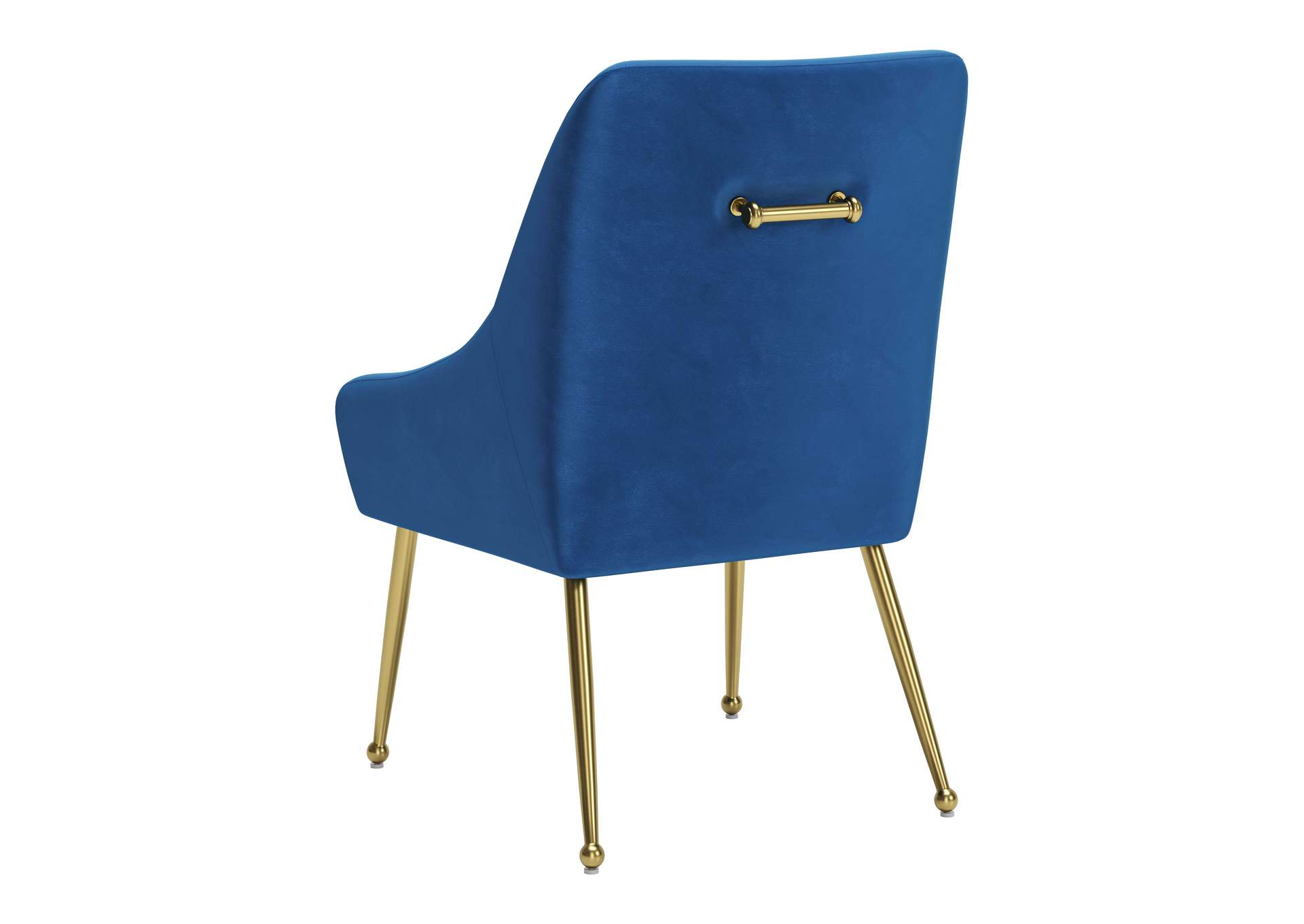 Maxine Dining Chair Navy Blue & Gold,Zuo