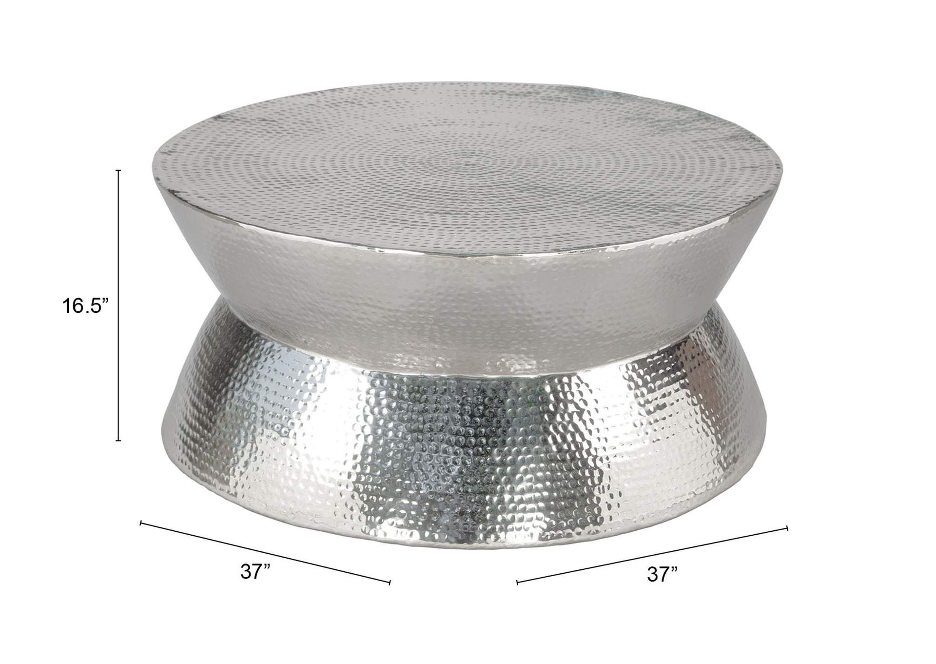 Madryn Coffee Table Silver,Zuo