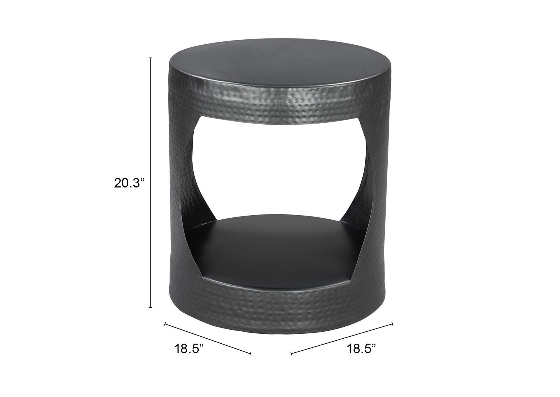 Nuuk Side Table Black,Zuo