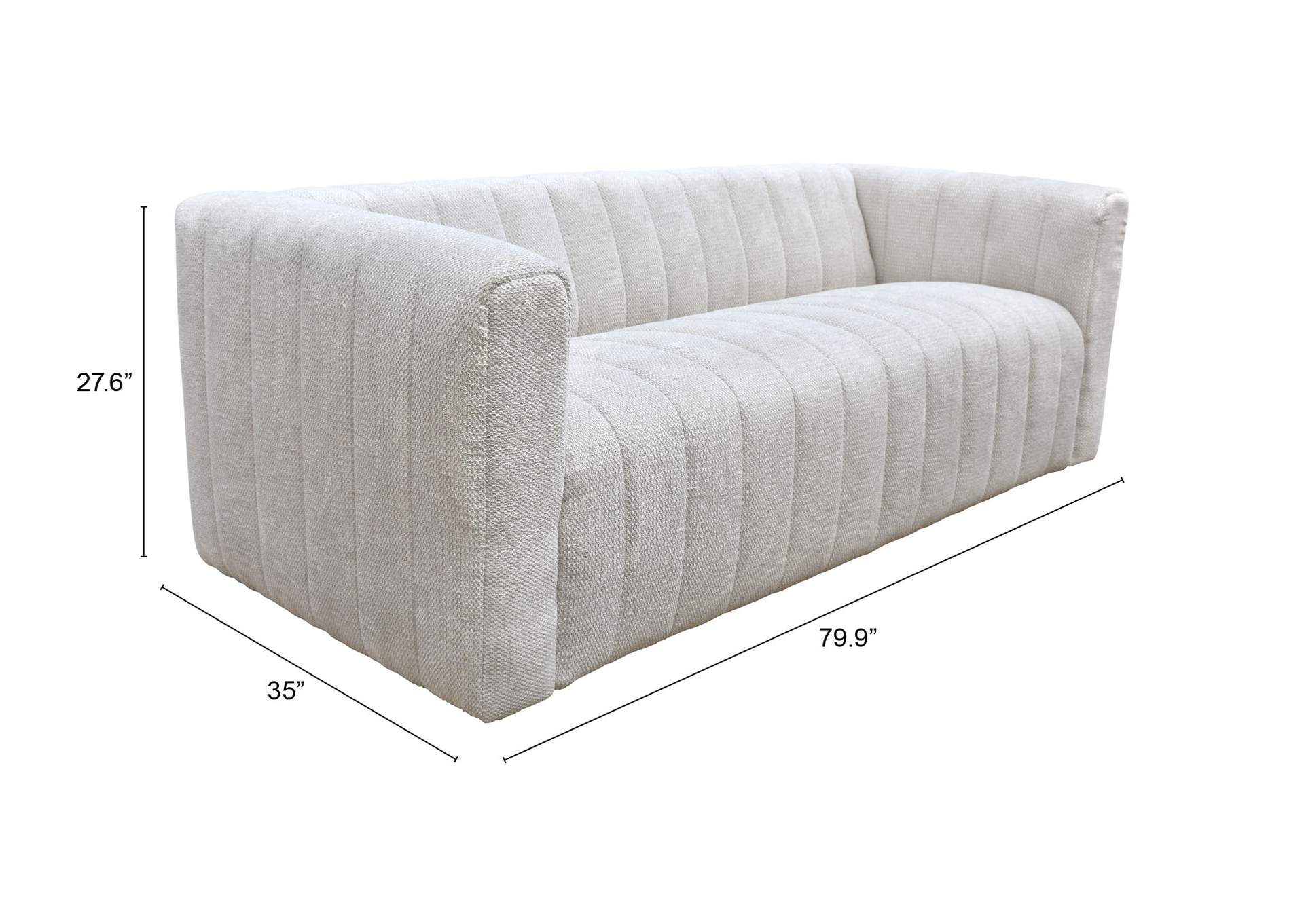 Puerto Plata Sofa Dason Snow,Zuo