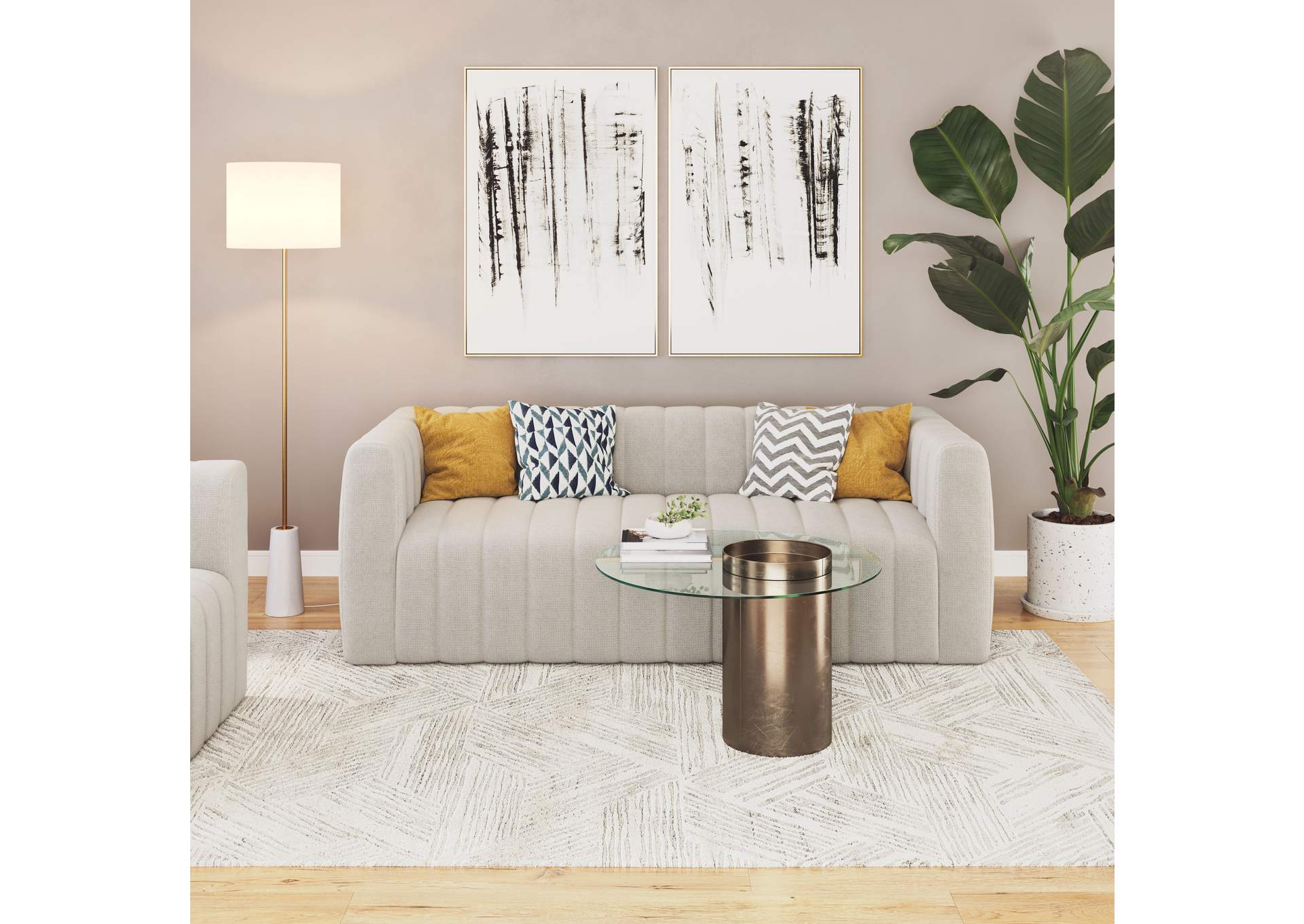 Puerto Plata Sofa Dason Snow,Zuo