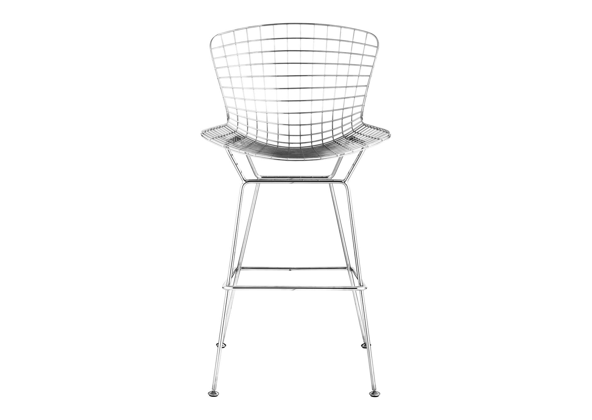 Wire Barstool (Set Of 2) Chrome,Zuo