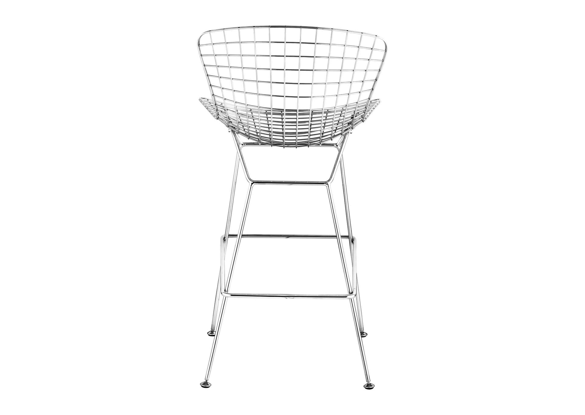 Wire Barstool (Set Of 2) Chrome,Zuo