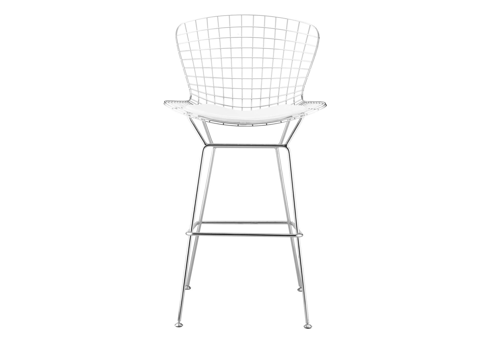 Wire Barstool (Set Of 2) Chrome,Zuo