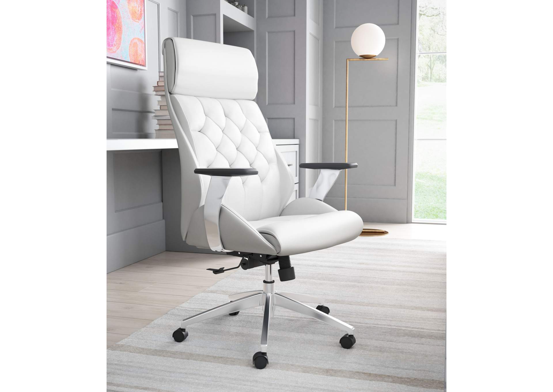 Boutique Office Chair White,Zuo
