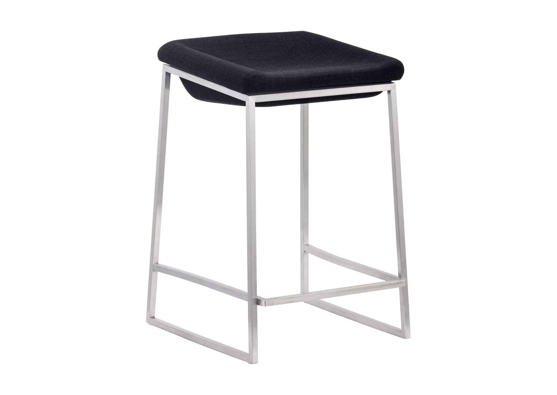 Lids Counter Stool (Set Of 2) Dark Gray,Zuo