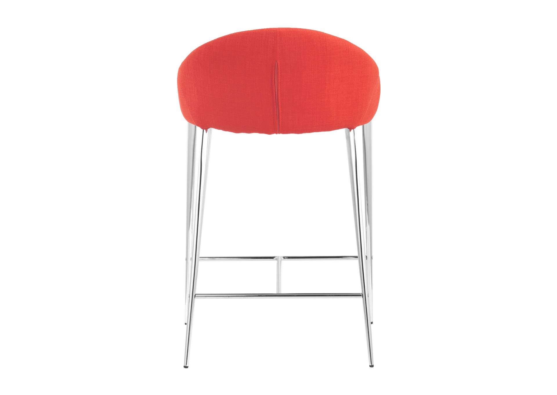 Reykjavik Counter Stool (Set Of 2) Tangerine,Zuo