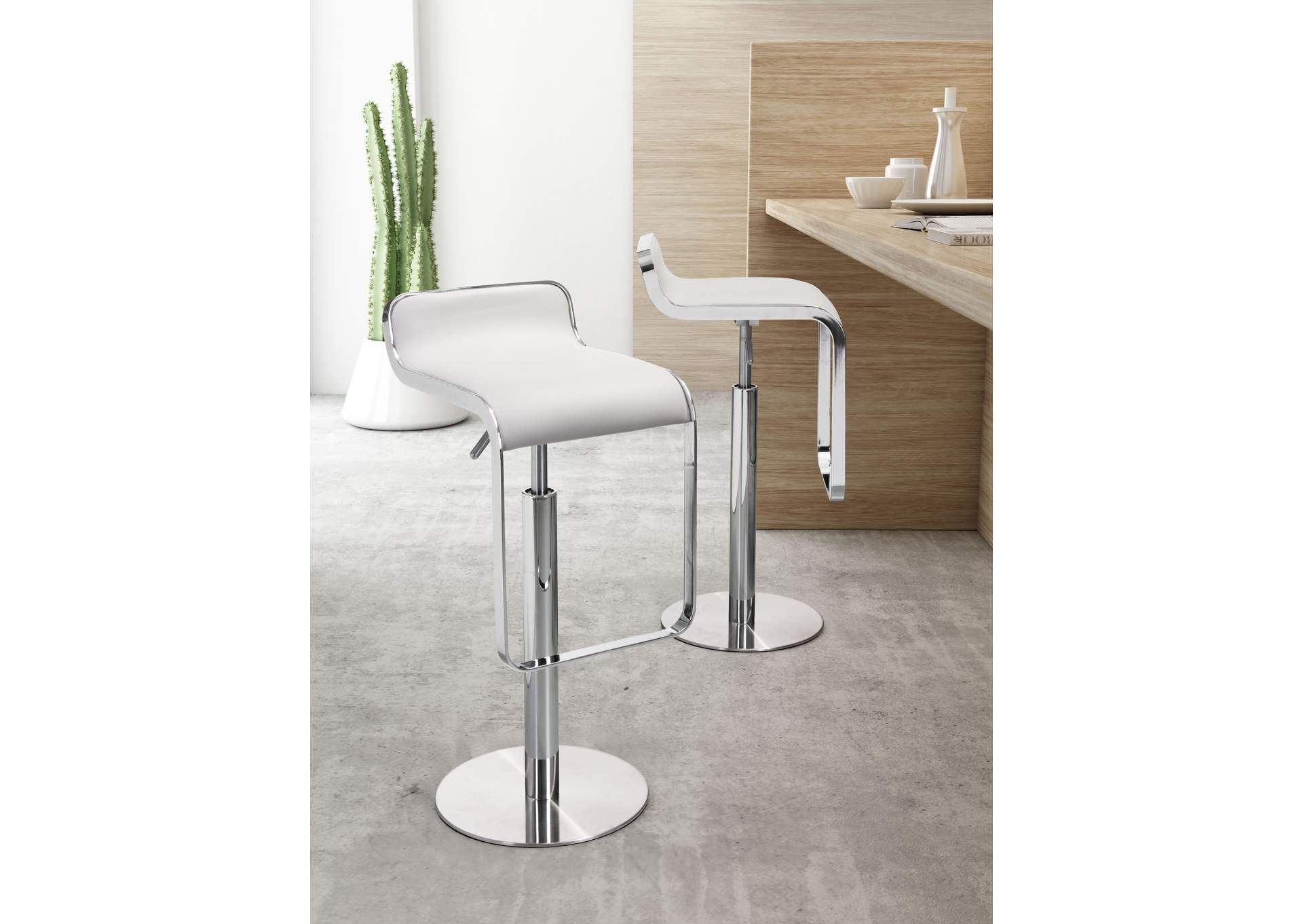 Equino Barstool White,Zuo