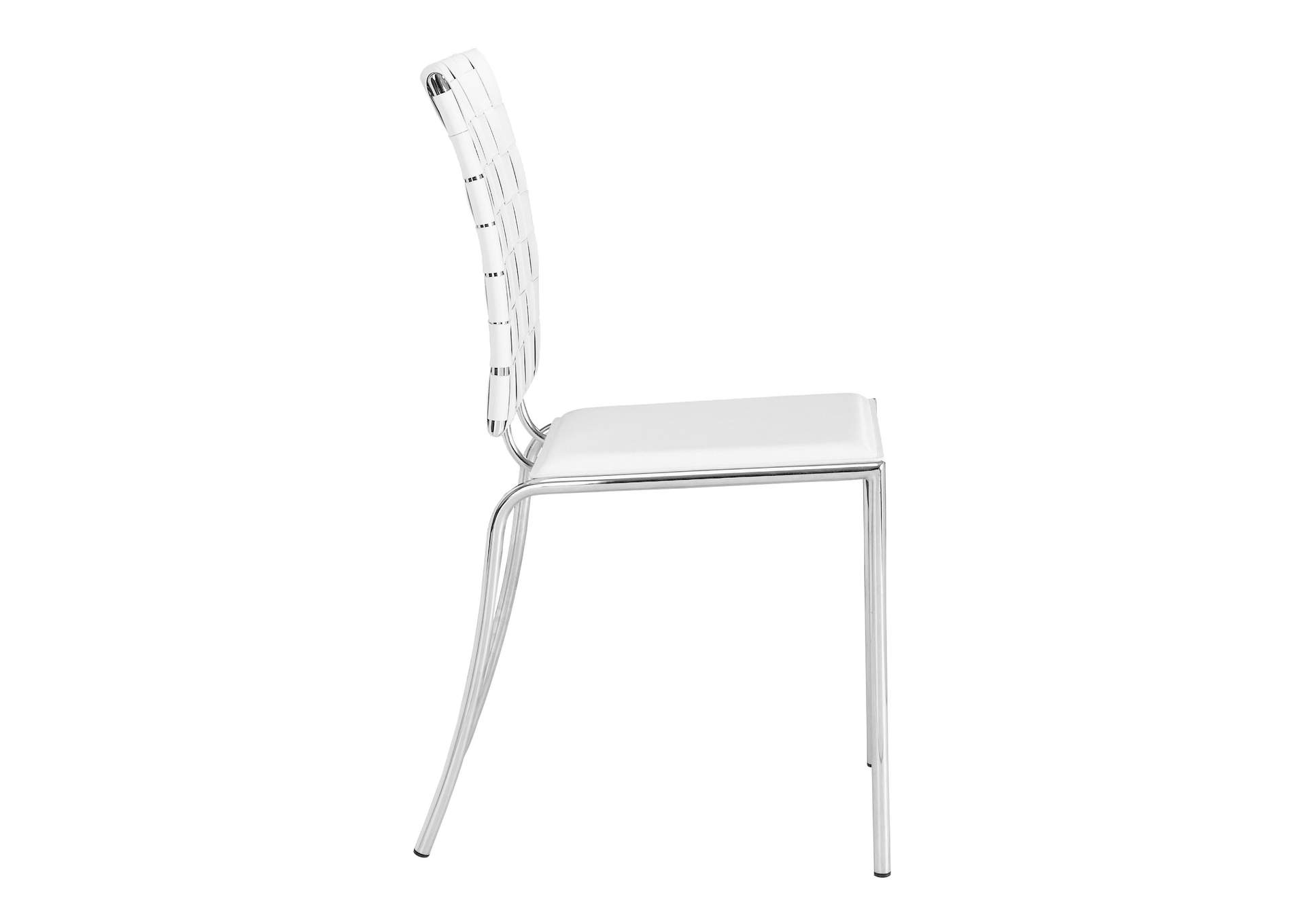 Criss Cross Dining Chair (Set Of 4) White,Zuo