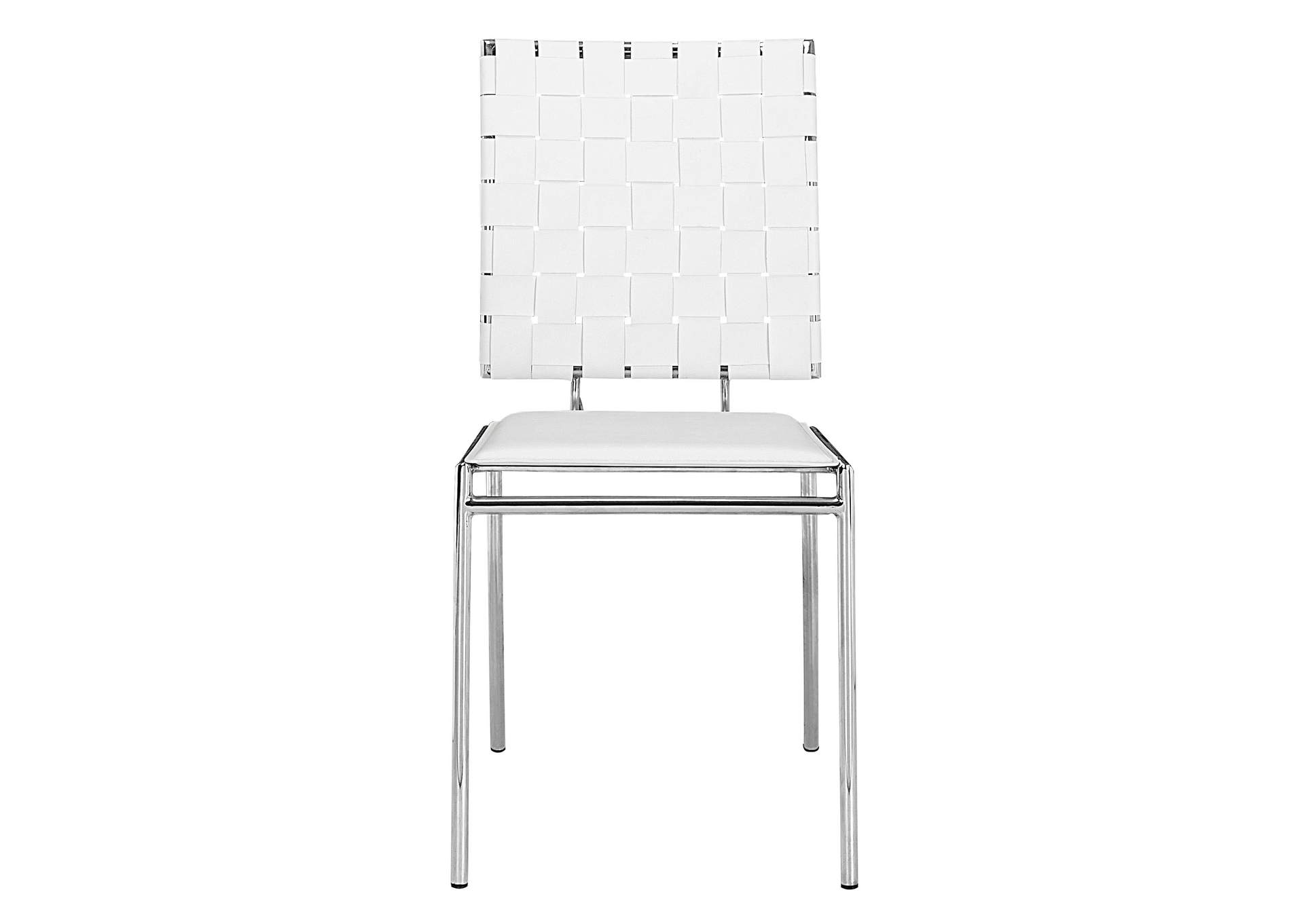 Criss Cross Dining Chair (Set Of 4) White,Zuo