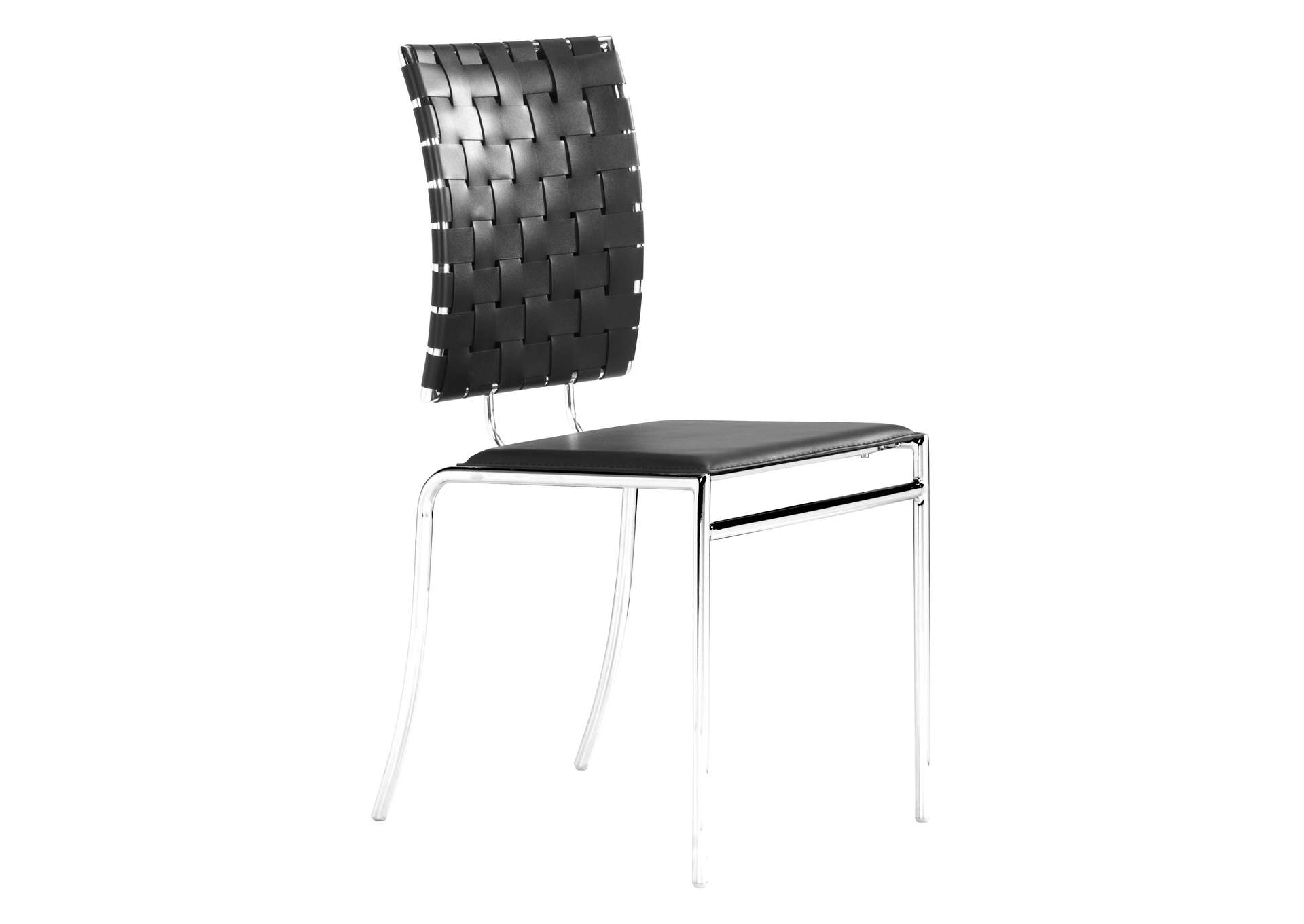 Criss Cross Dining Chair (Set Of 4) Black,Zuo