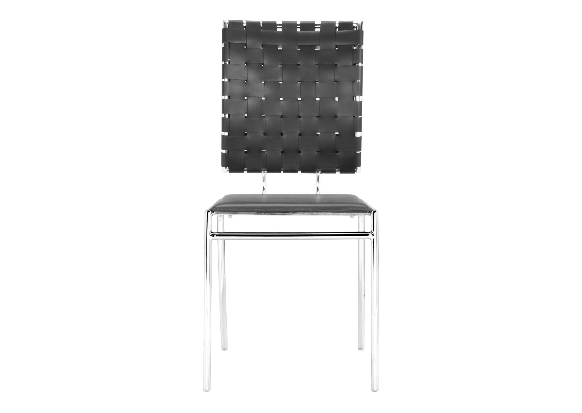 Criss Cross Dining Chair (Set Of 4) Black,Zuo