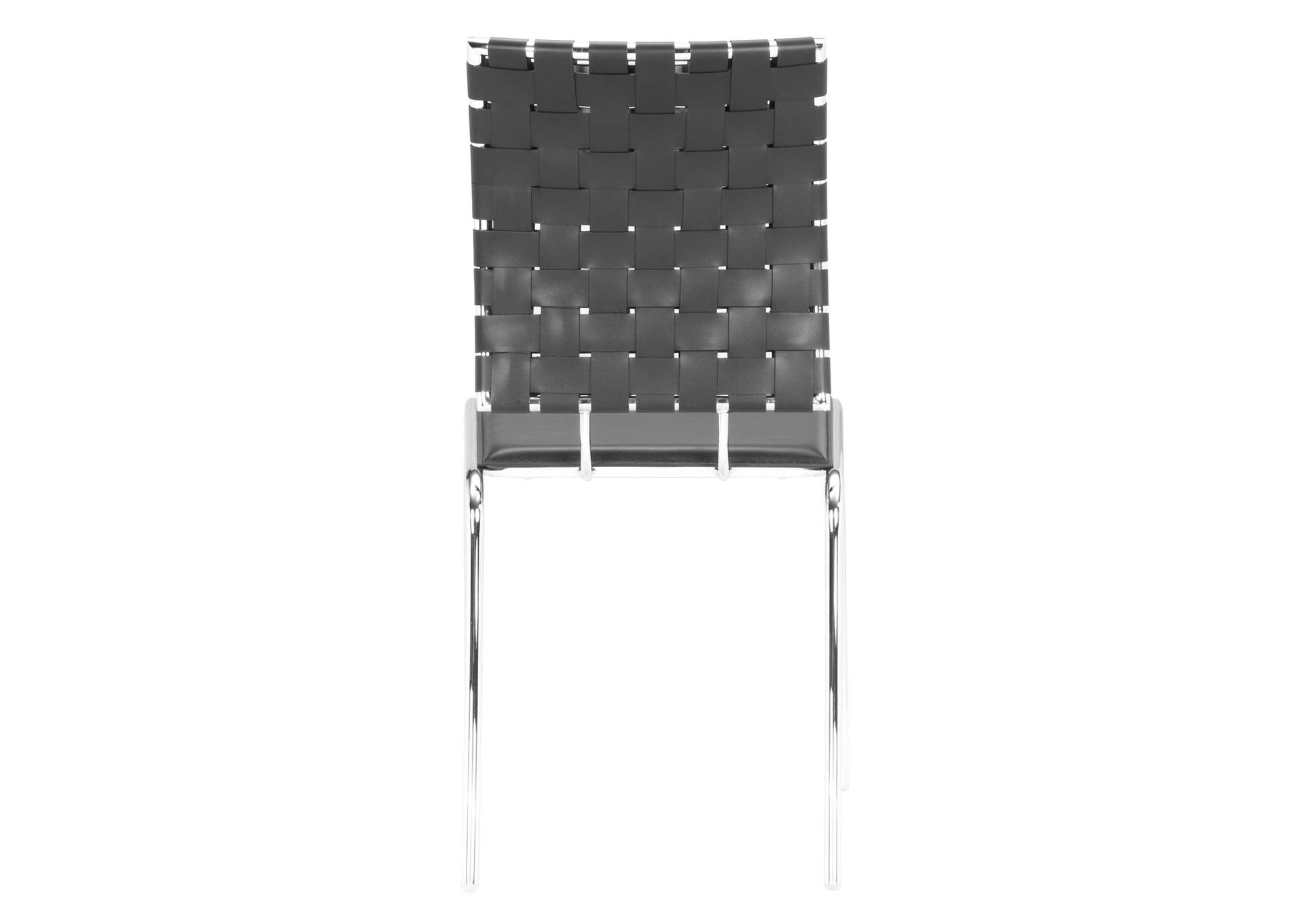 Criss Cross Dining Chair (Set Of 4) Black,Zuo