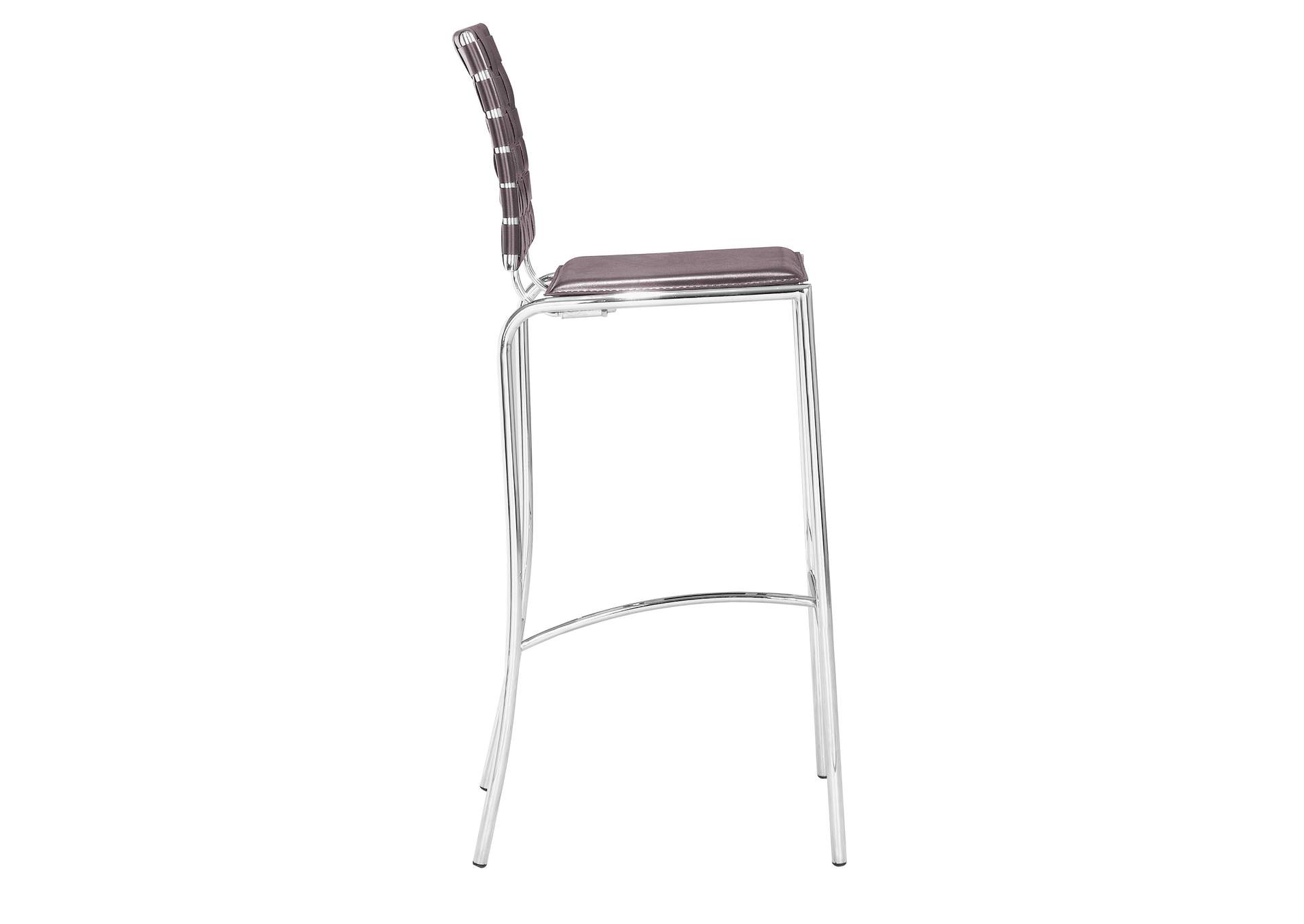 Criss Cross Barstool (Set Of 2) Espresso,Zuo