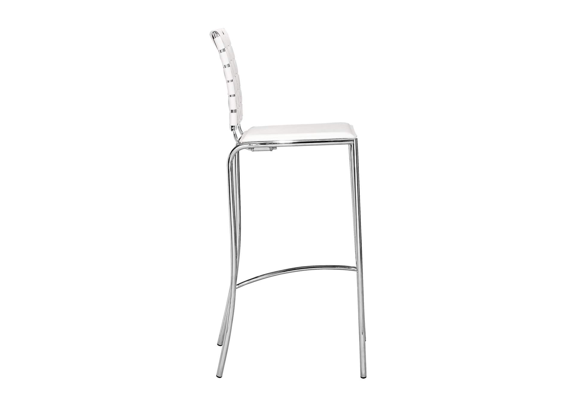 Criss Cross Barstool (Set Of 2) White,Zuo