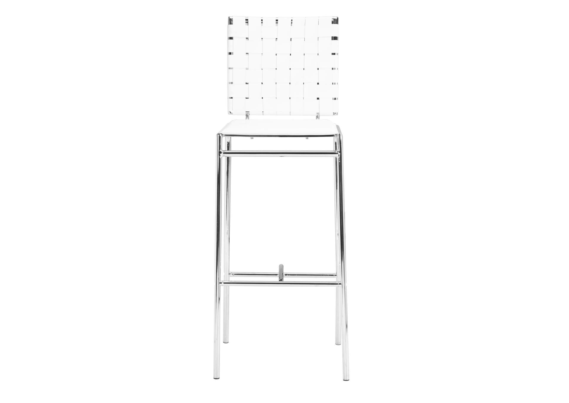 Criss Cross Barstool (Set Of 2) White,Zuo
