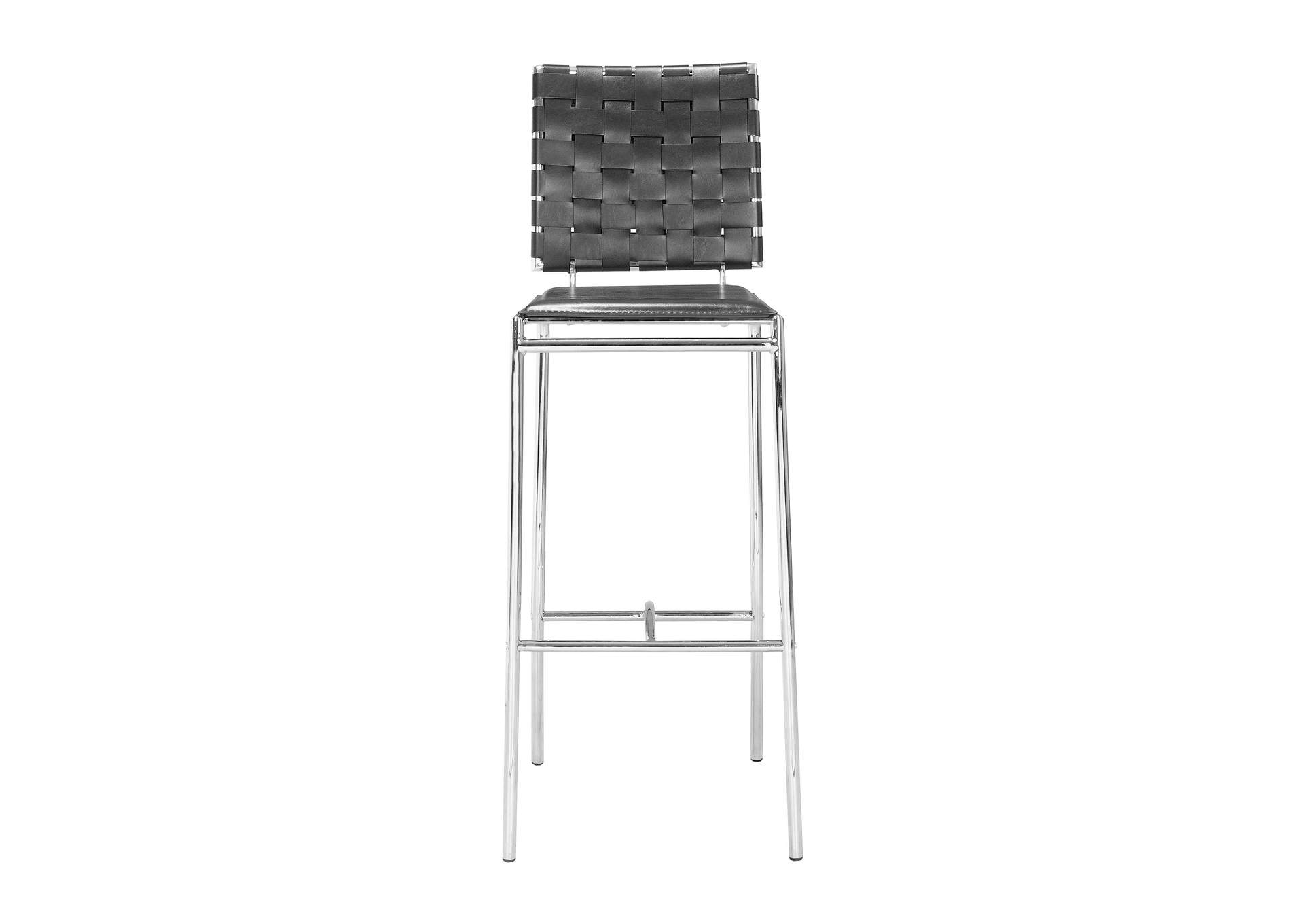 Criss Cross Barstool (Set Of 2) Black,Zuo