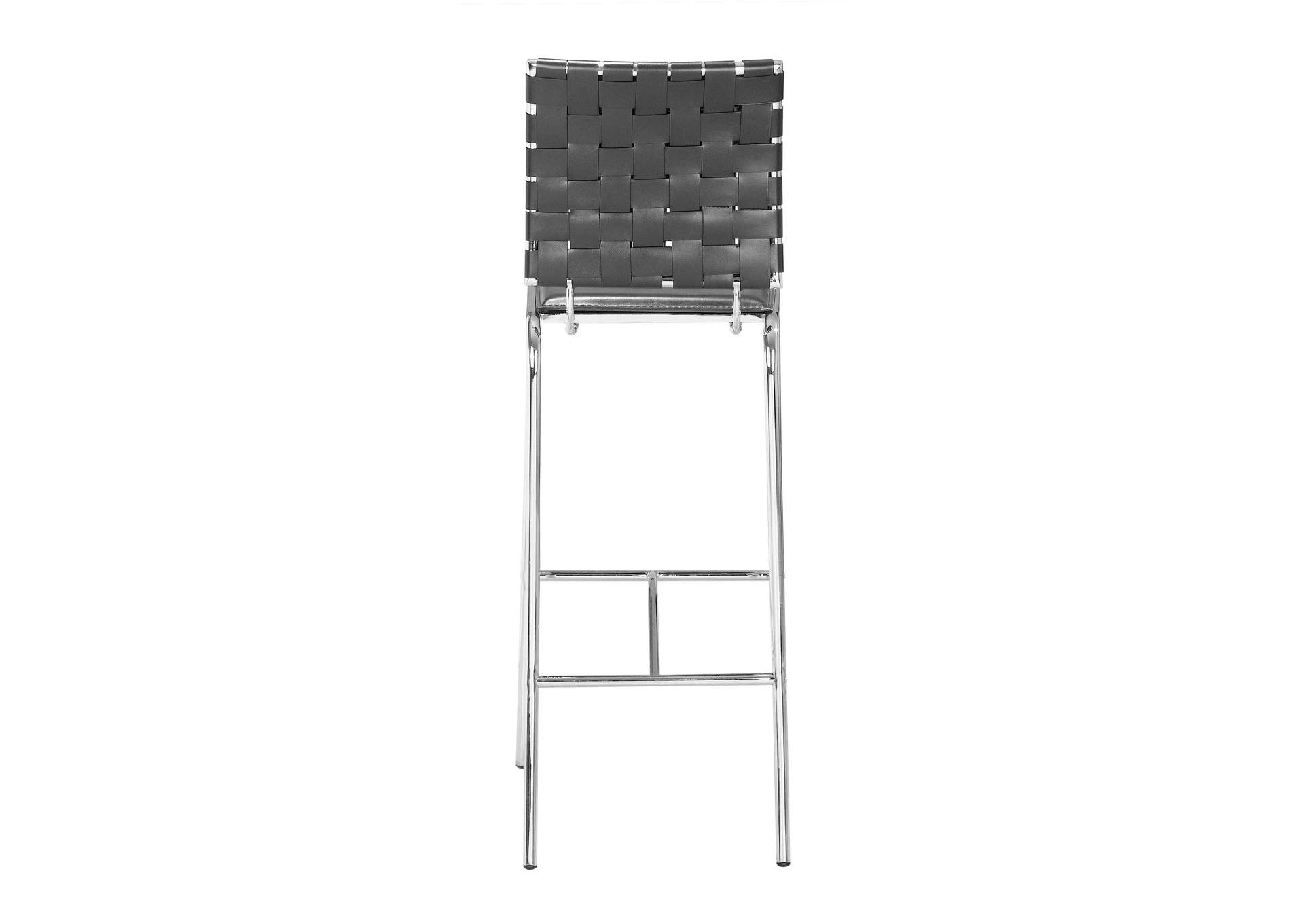 Criss Cross Barstool (Set Of 2) Black,Zuo