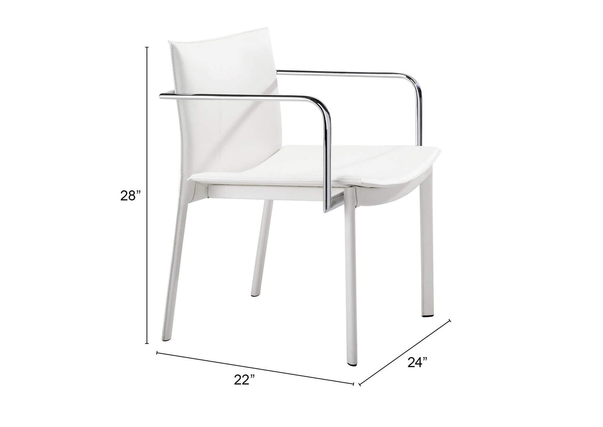 Gekko Conference Chair (Set Of 2) White,Zuo