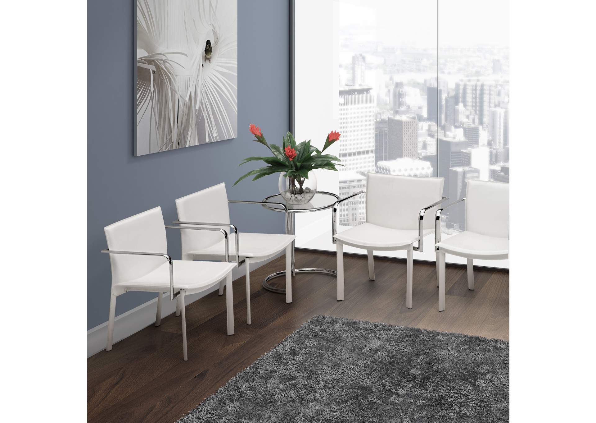 Gekko Conference Chair (Set Of 2) White,Zuo