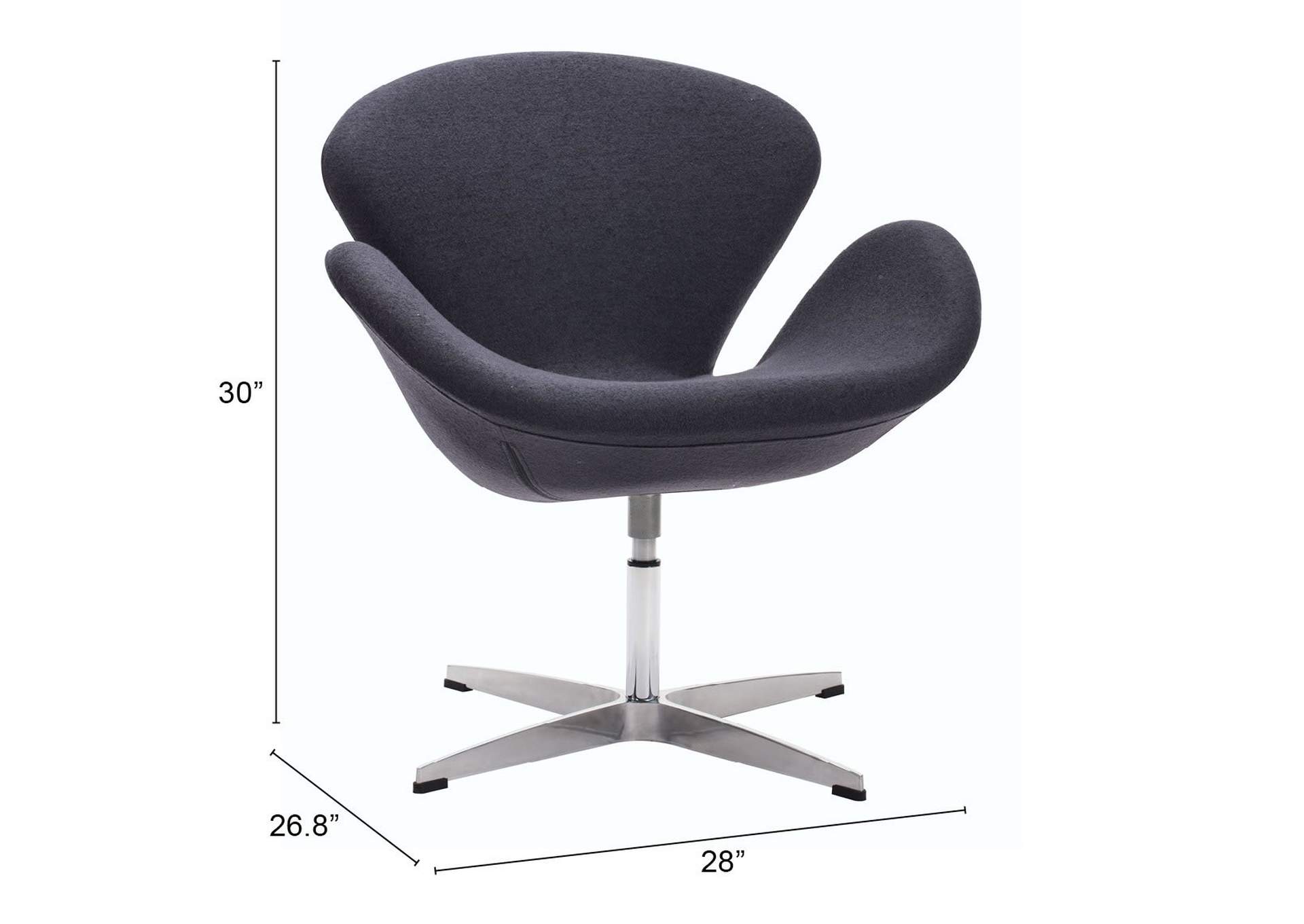 Pori Occasional Chair Gray,Zuo