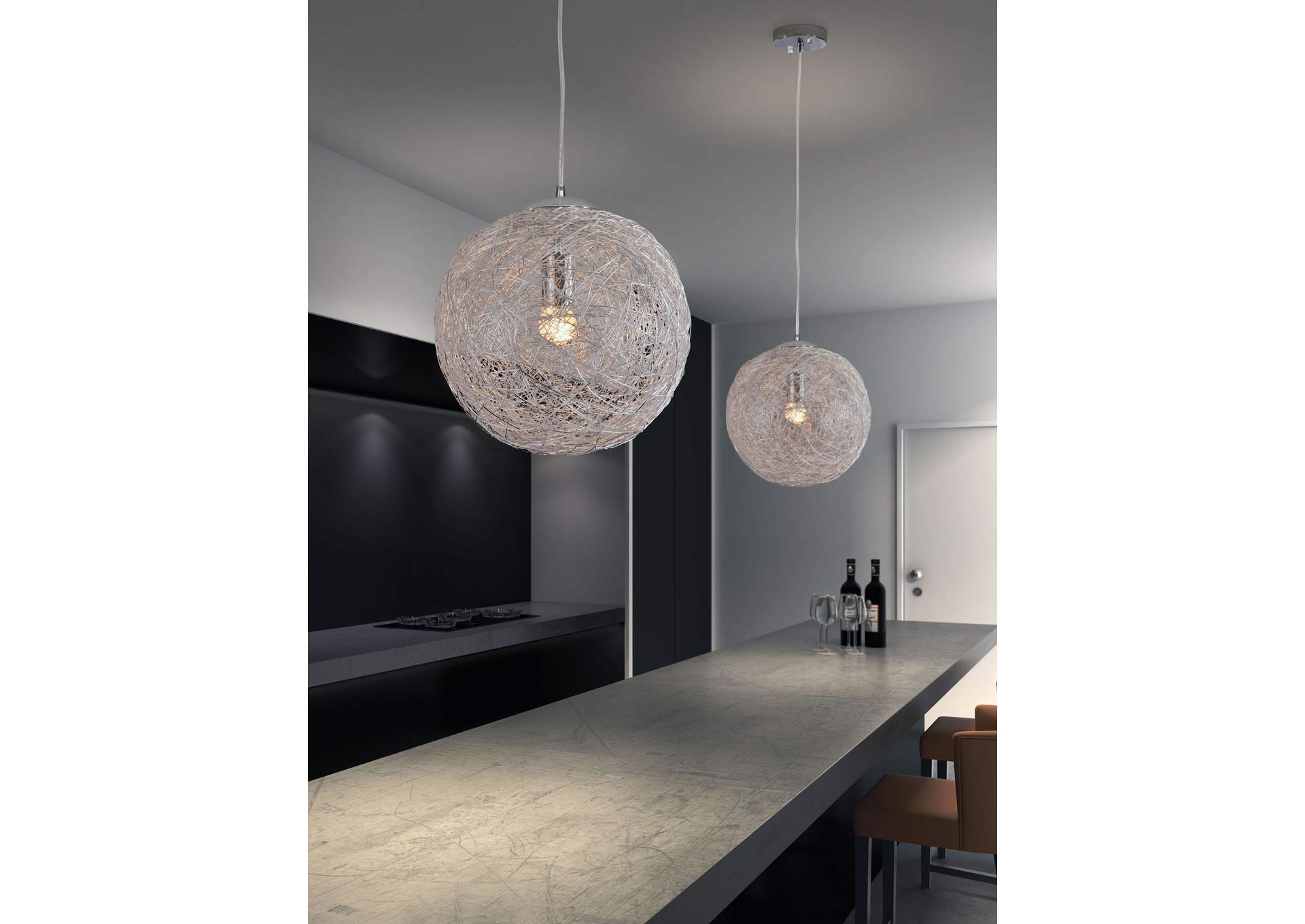 Opulence Ceiling Lamp Aluminum,Zuo