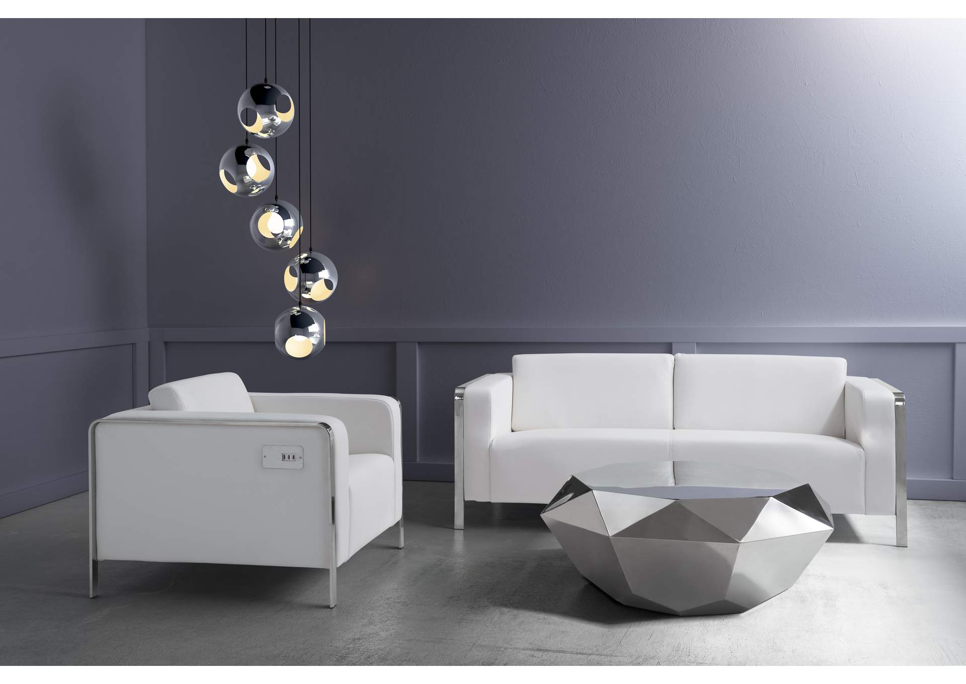 Meteor Shower Ceiling Lamp Chrome,Zuo