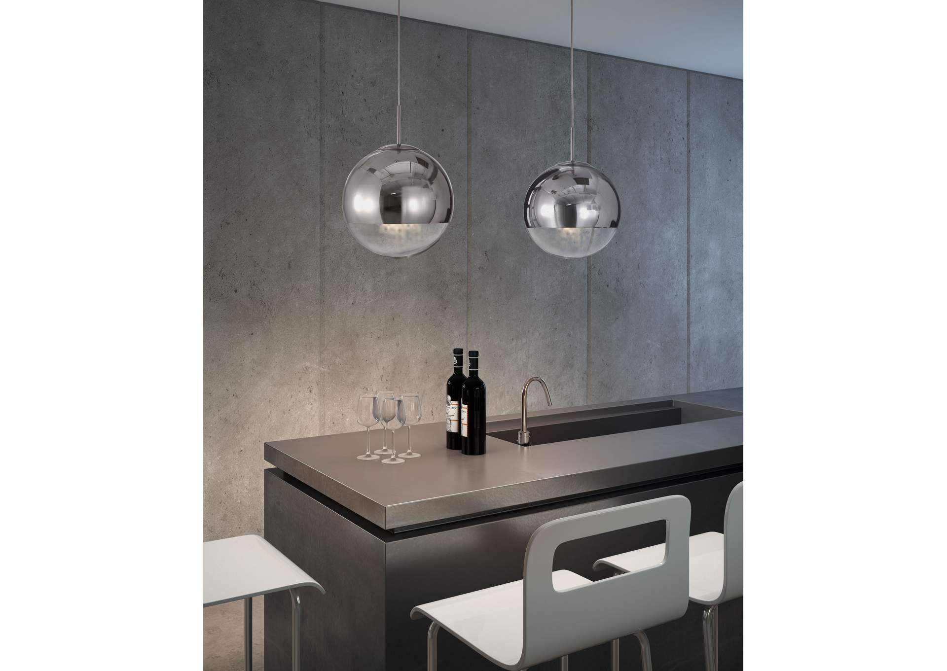Kinetic Ceiling Lamp Chrome,Zuo