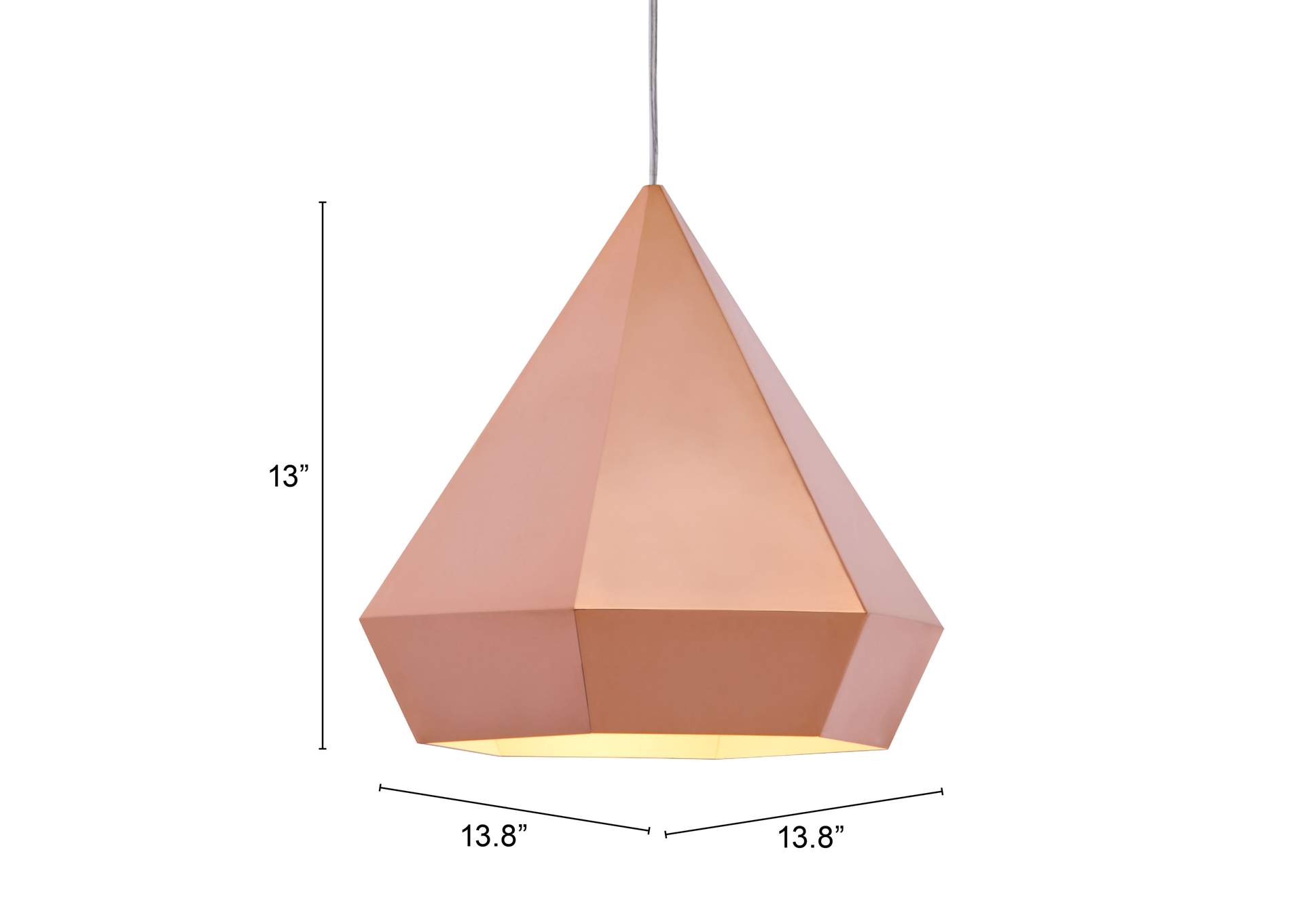 Forecast Ceiling Lamp Rose Gold,Zuo